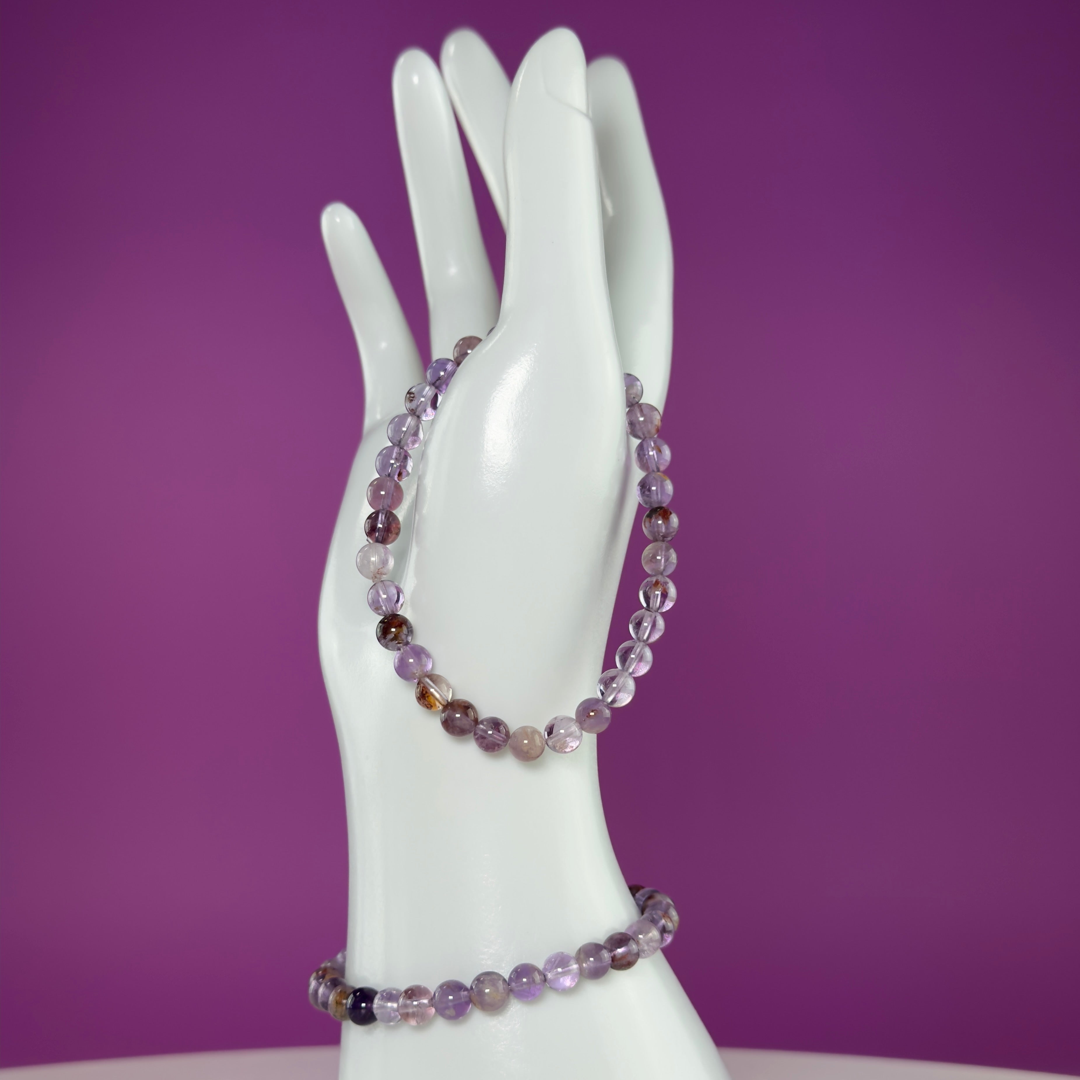 Super Seven Bracelet 6mm Natural Crystal Stretch Bracelet