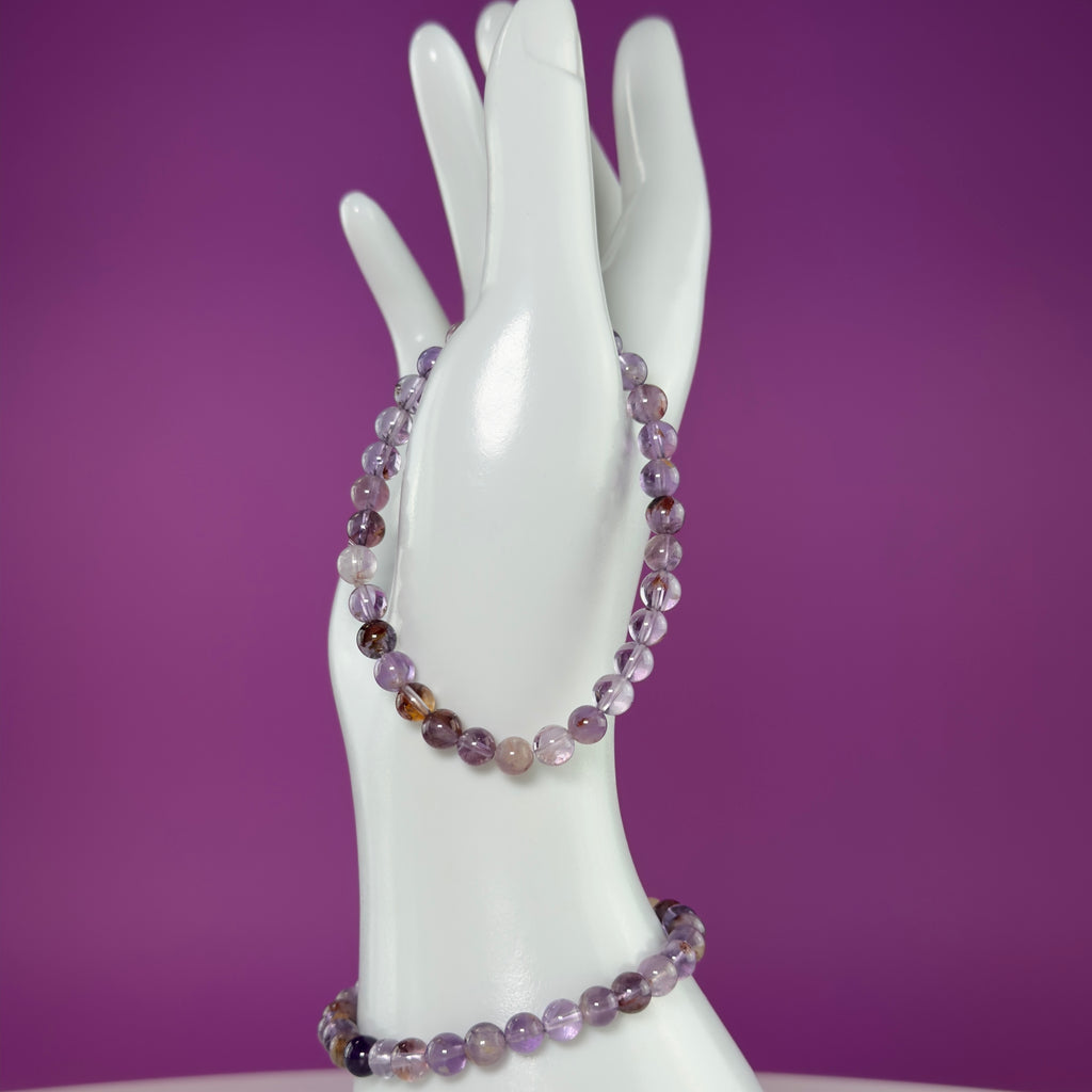 Super Seven Bracelet 6mm Natural Crystal Stretch Bracelet