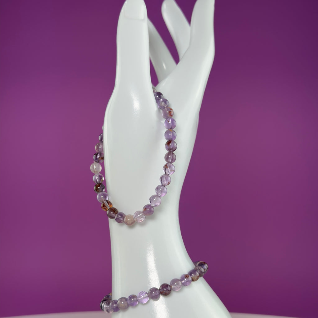 Super Seven Bracelet 6mm Natural Crystal Stretch Bracelet