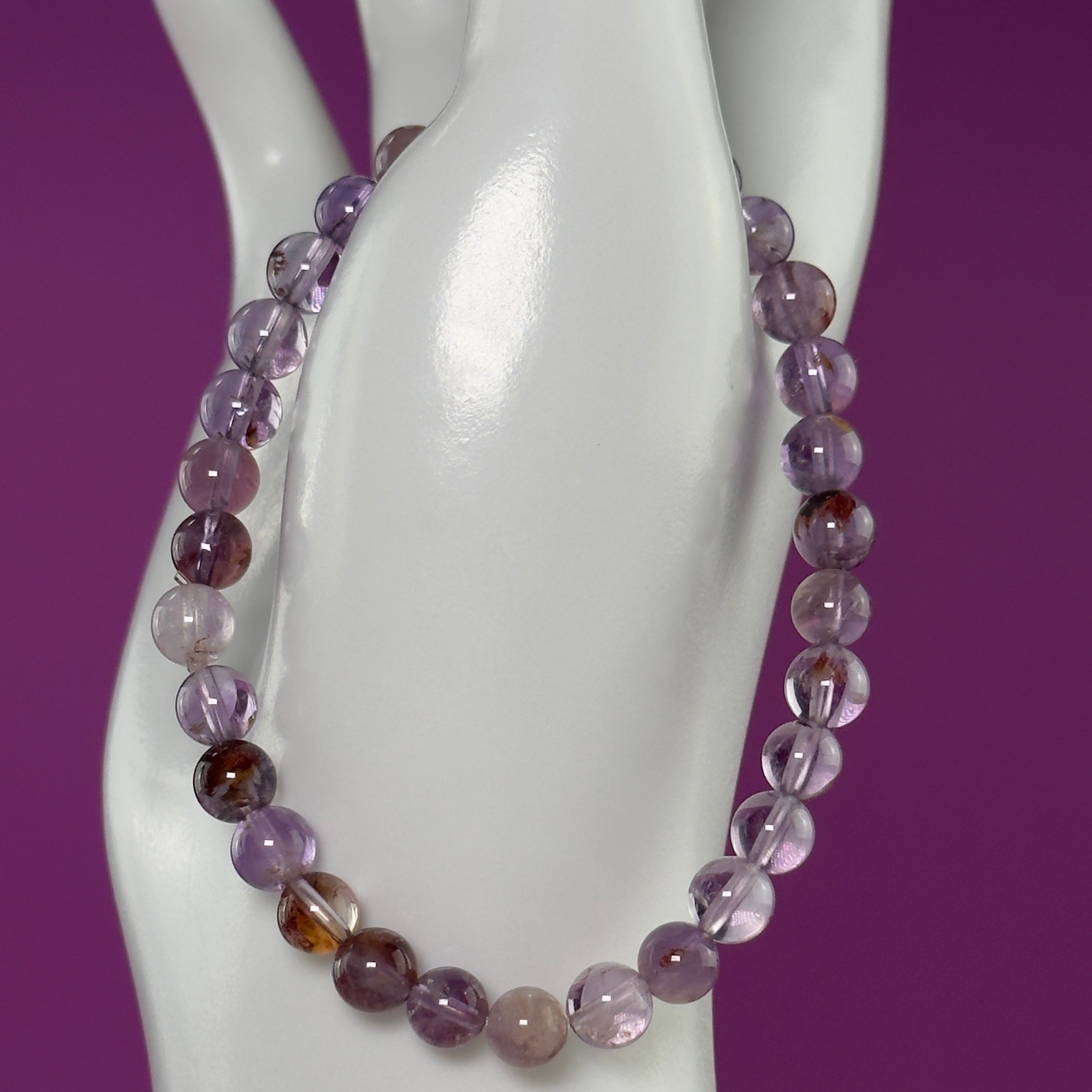 Super Seven Bracelet 6mm Natural Crystal Stretch Bracelet