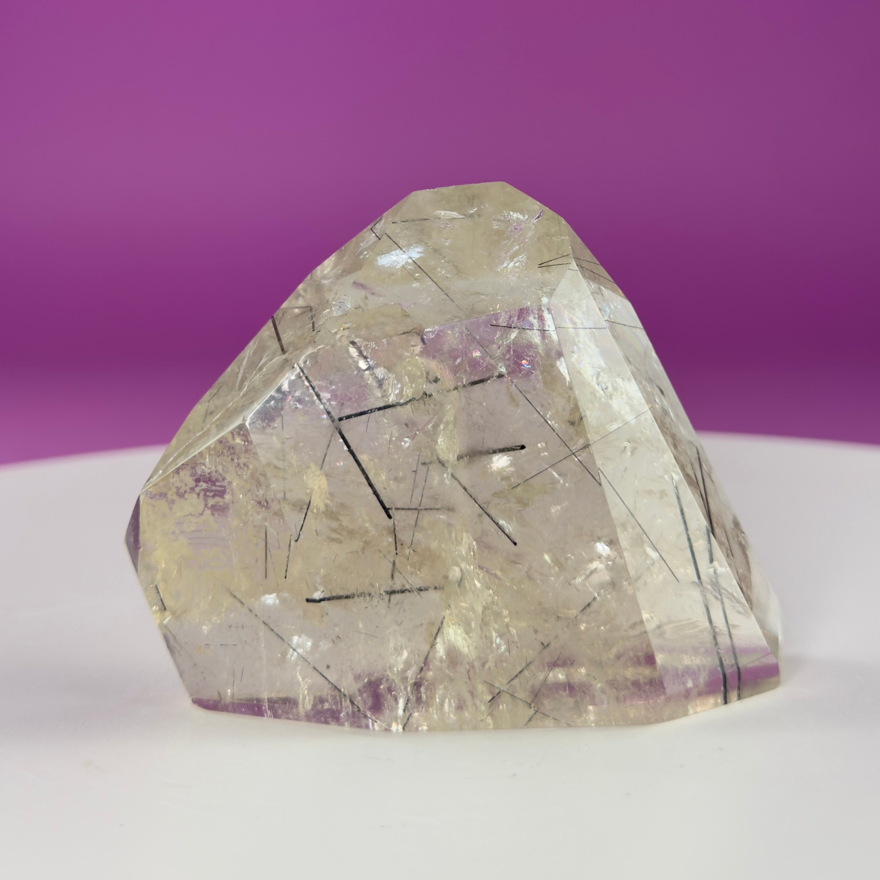 Tourmaline Quartz Crystal Free Form Black Tourmaline Quartz