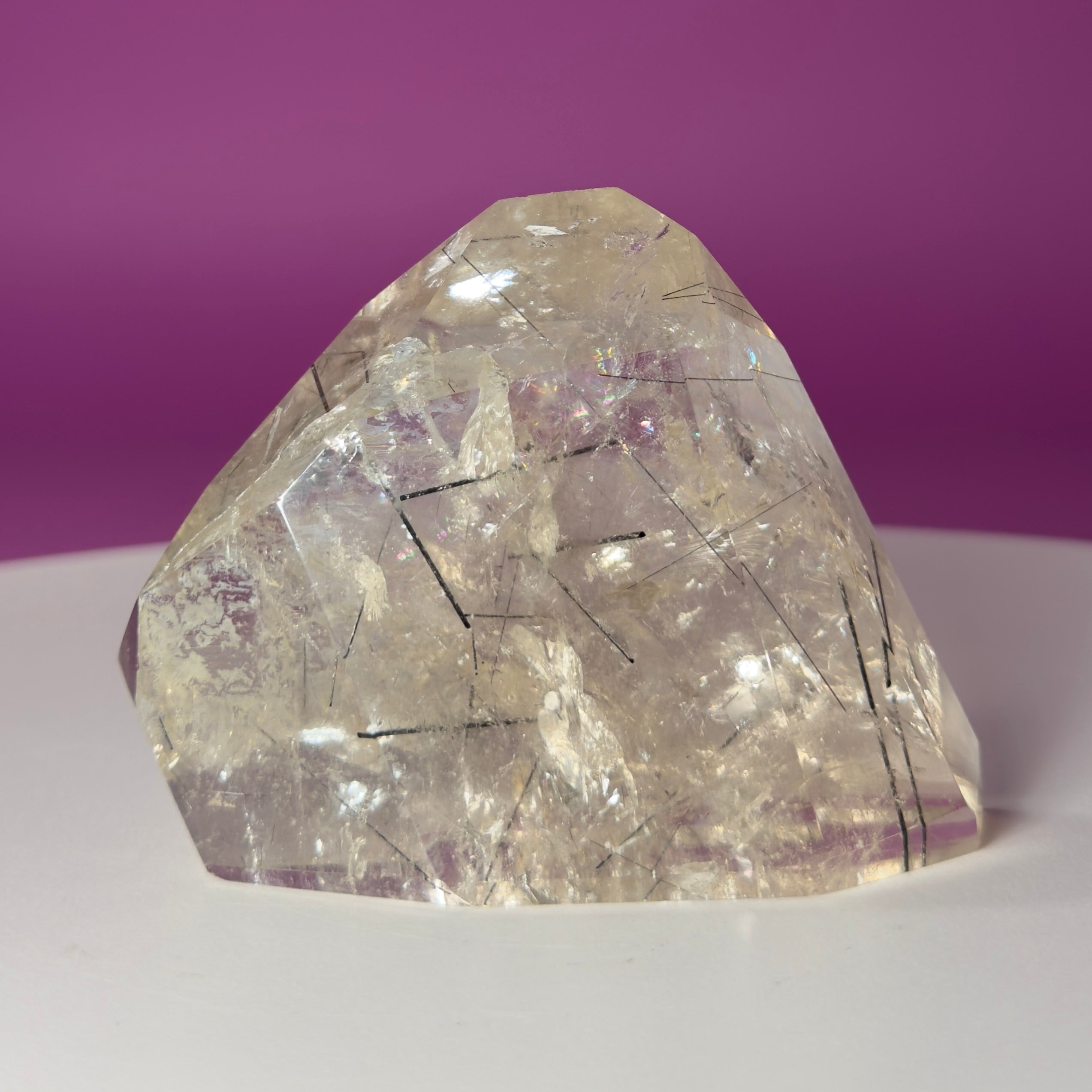 Tourmaline Quartz Crystal Free Form Black Tourmaline Quartz