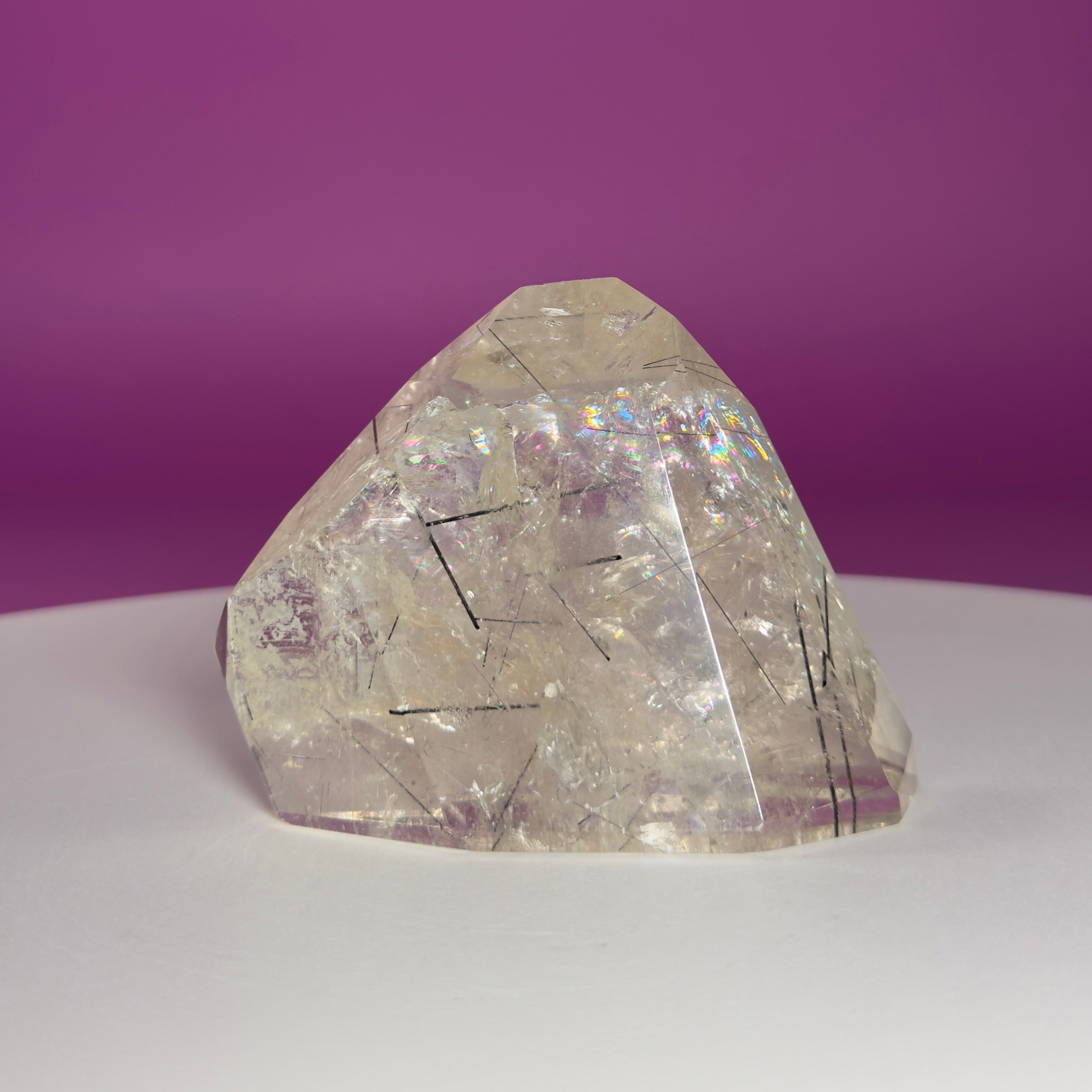 Tourmaline Quartz Crystal Free Form Black Tourmaline Quartz