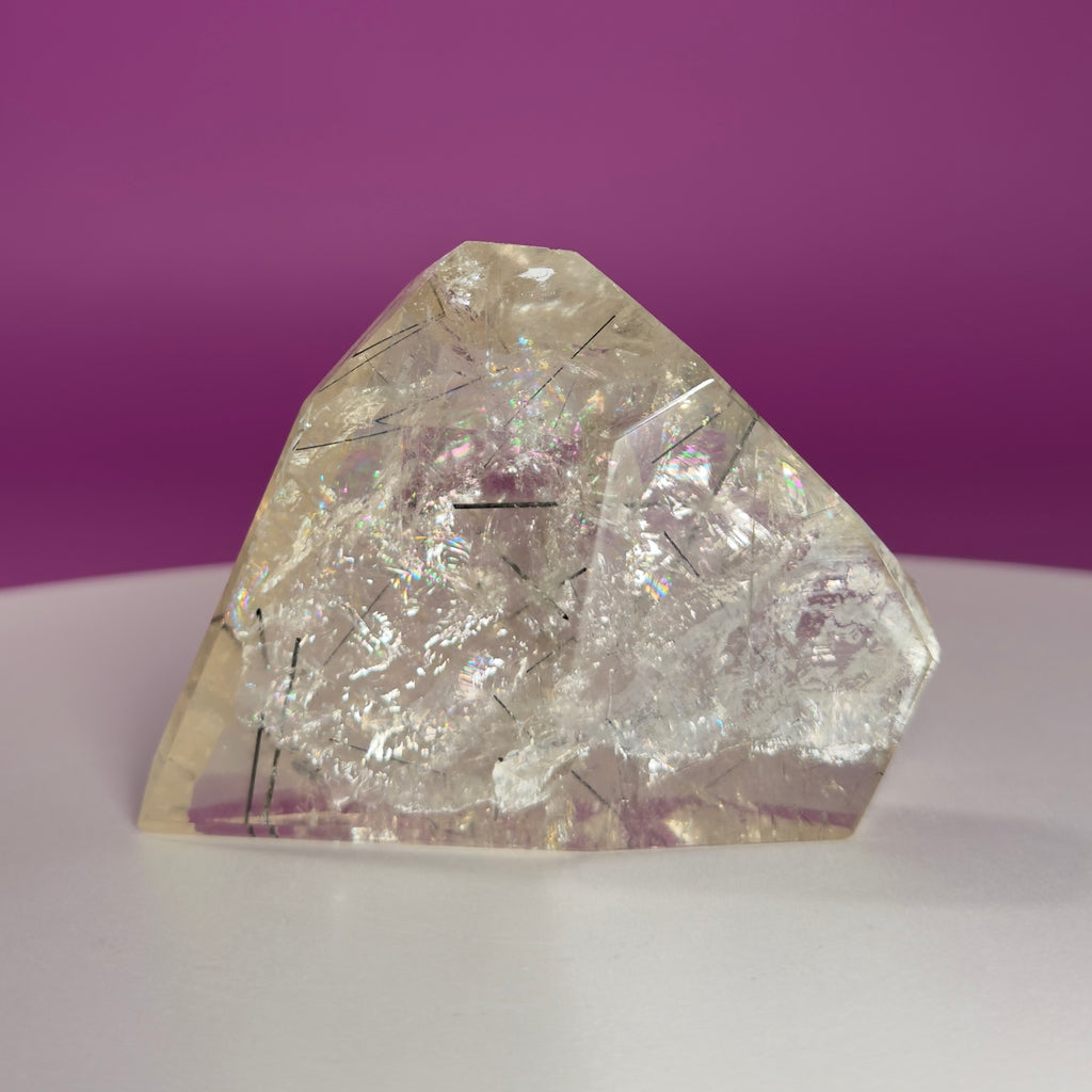 Tourmaline Quartz Crystal Free Form Black Tourmaline Quartz