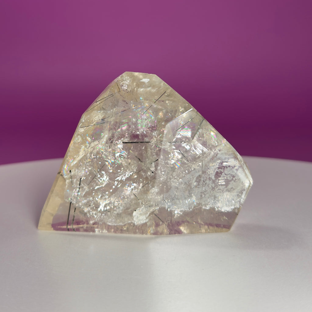 Tourmaline Quartz Crystal Free Form Black Tourmaline Quartz