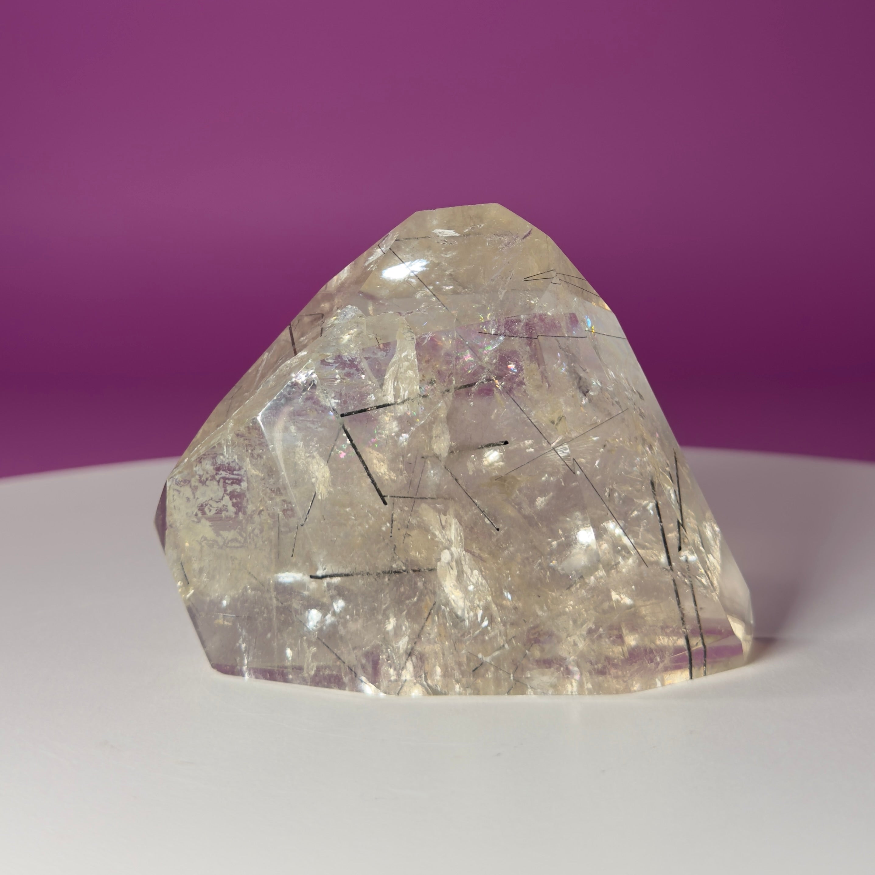 Tourmaline Quartz Crystal Free Form Black Tourmaline Quartz