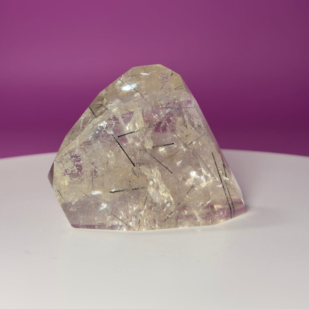Tourmaline Quartz Crystal Free Form Black Tourmaline Quartz