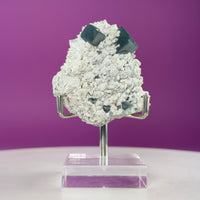 Blue Green Fluorite Specimen (Huanggang Liang Mine) with Stand