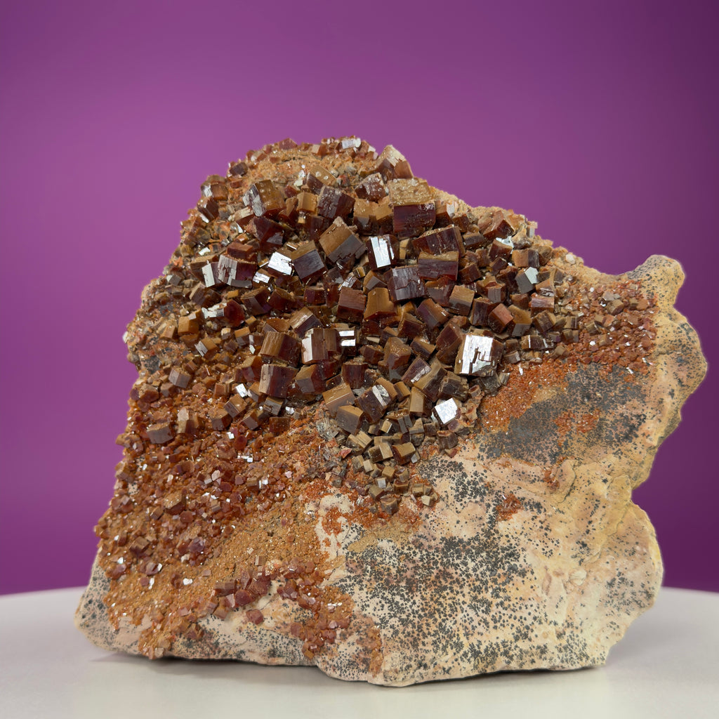 Vanadinite Cluster Stone (Arizona), Large 3.5 Pound Mineral Specimen