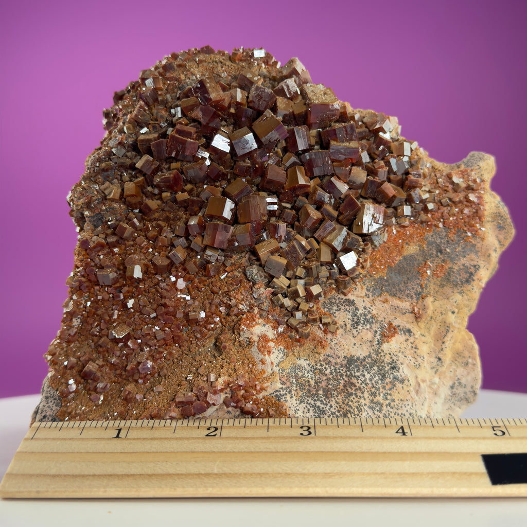 Vanadinite Cluster Stone (Arizona), Large 3.5 Pound Mineral Specimen