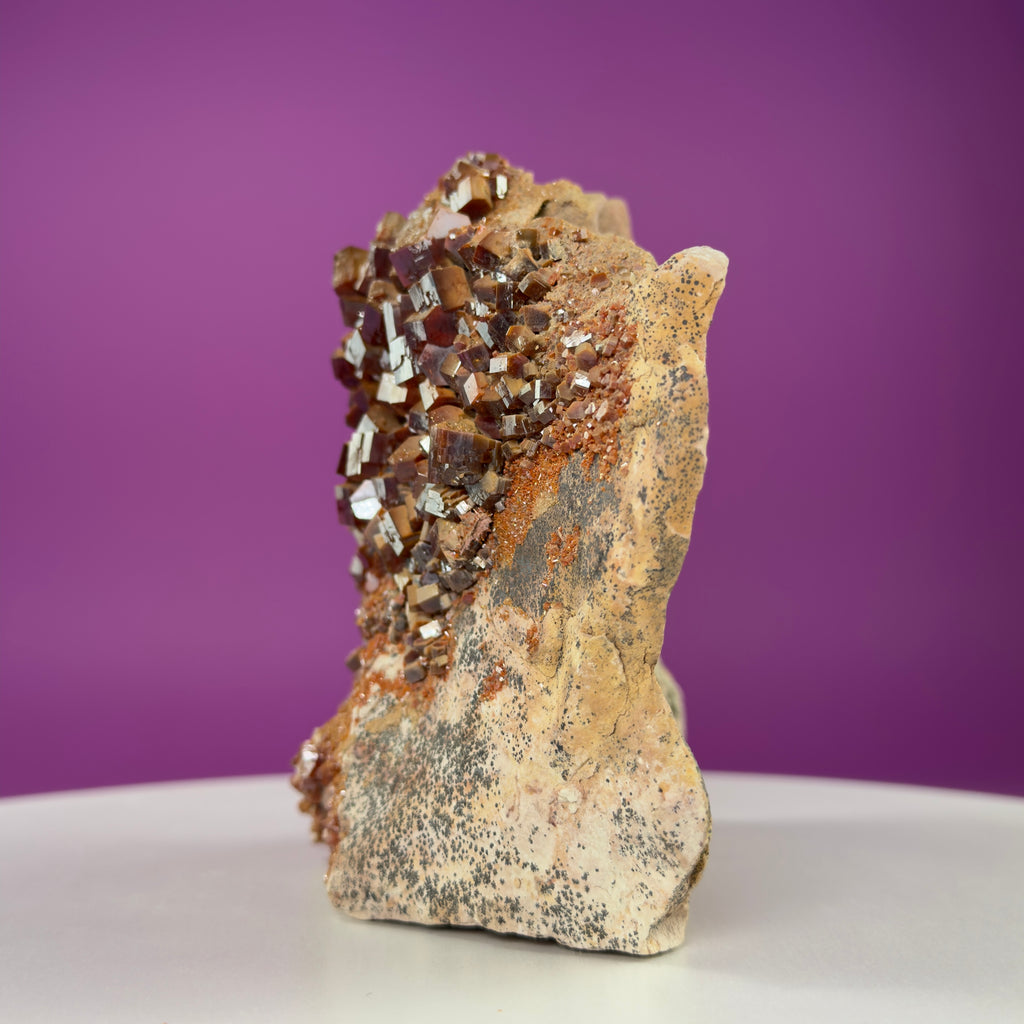 Vanadinite Cluster Stone (Arizona), Large 3.5 Pound Mineral Specimen