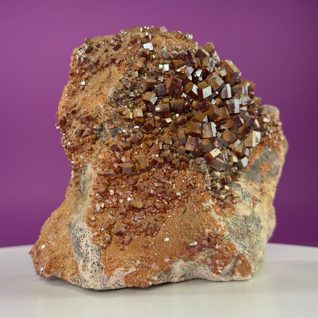 Vanadinite Cluster Stone (Arizona), Large 3.5 Pound Mineral Specimen