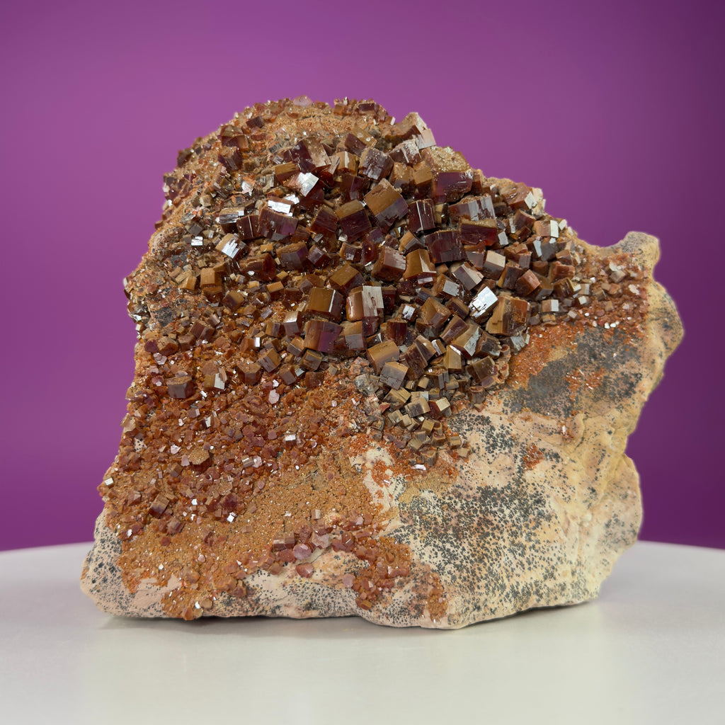 Vanadinite Cluster Stone (Arizona), Large 3.5 Pound Mineral Specimen