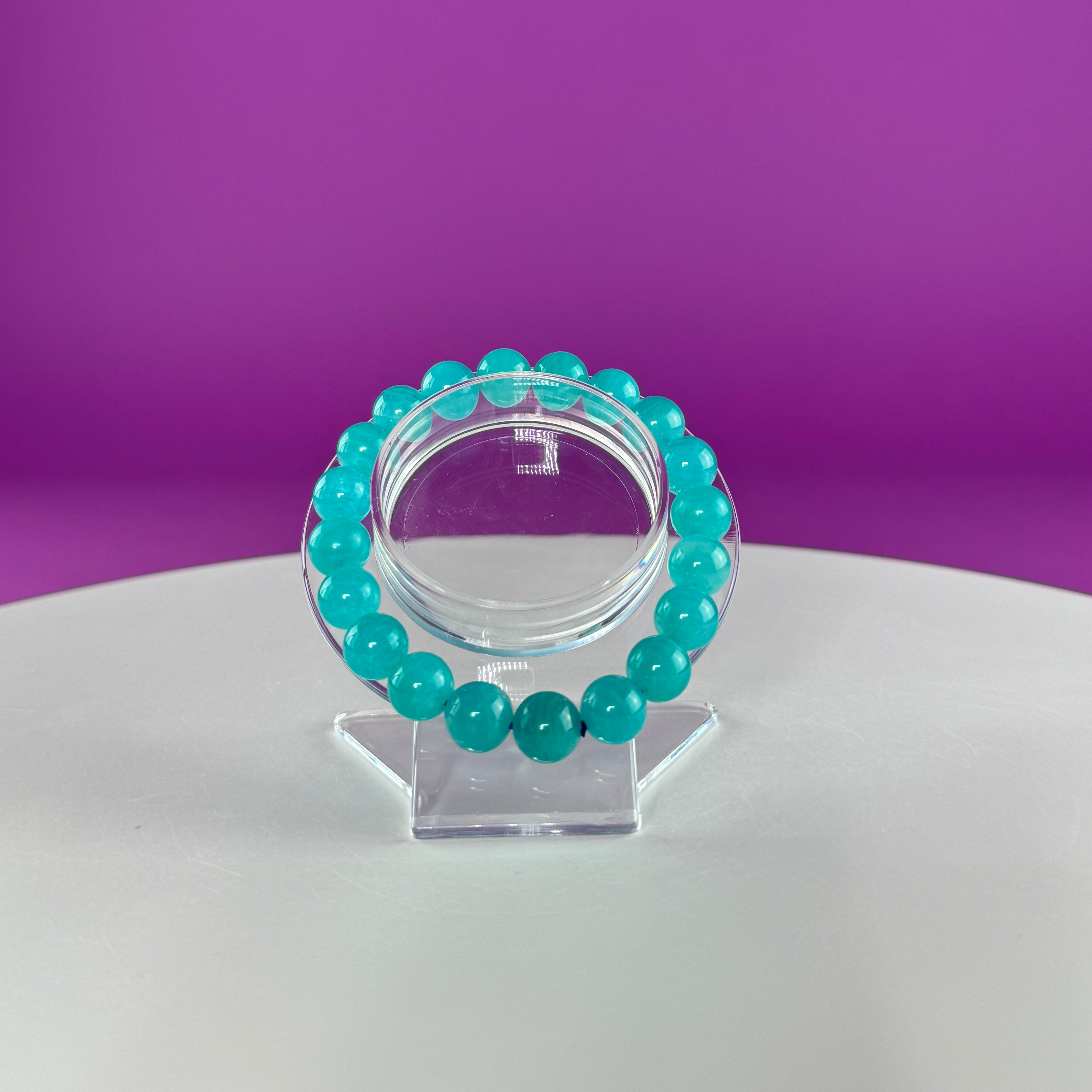 Amazonite Bracelet-10 Millimeter Beads