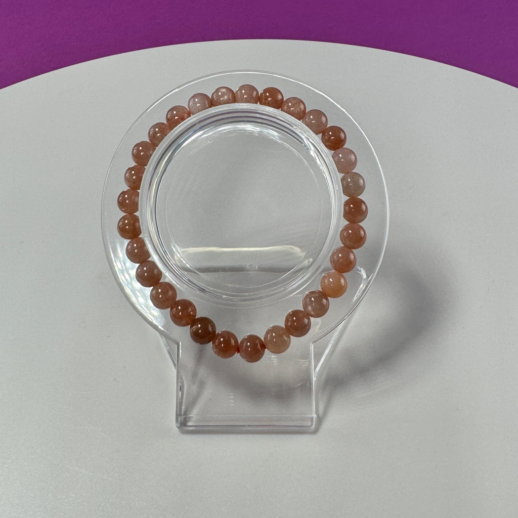 Sunstone Bracelet- 6 Millimeter Beads