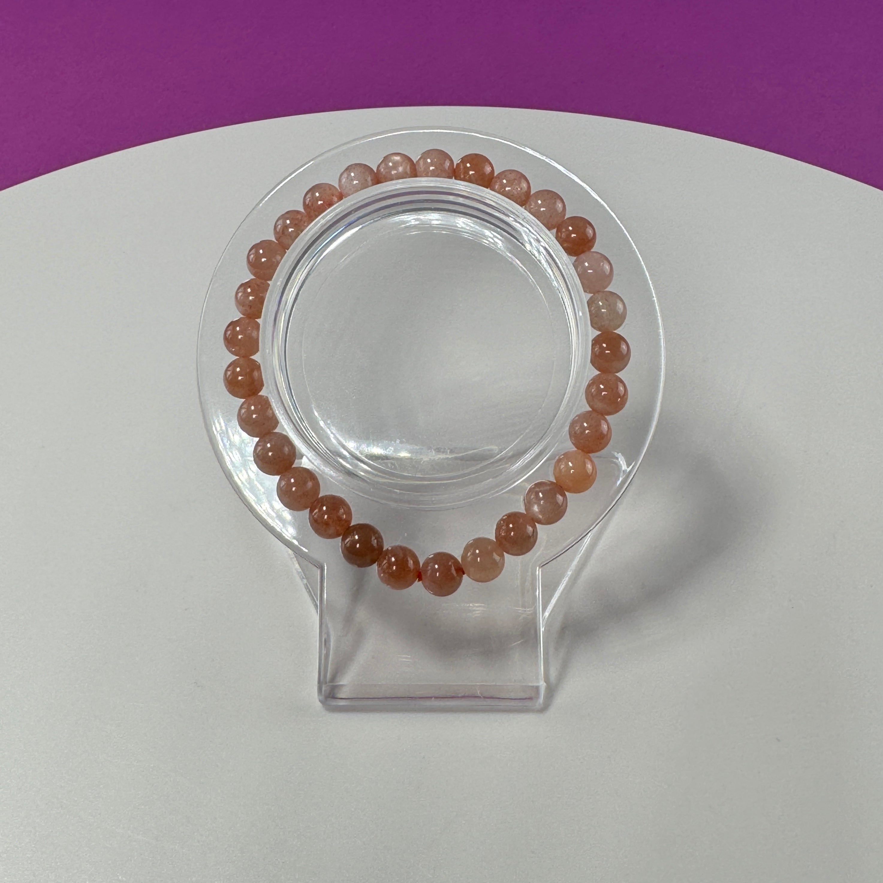 Sunstone Bracelet- 6 Millimeter Beads