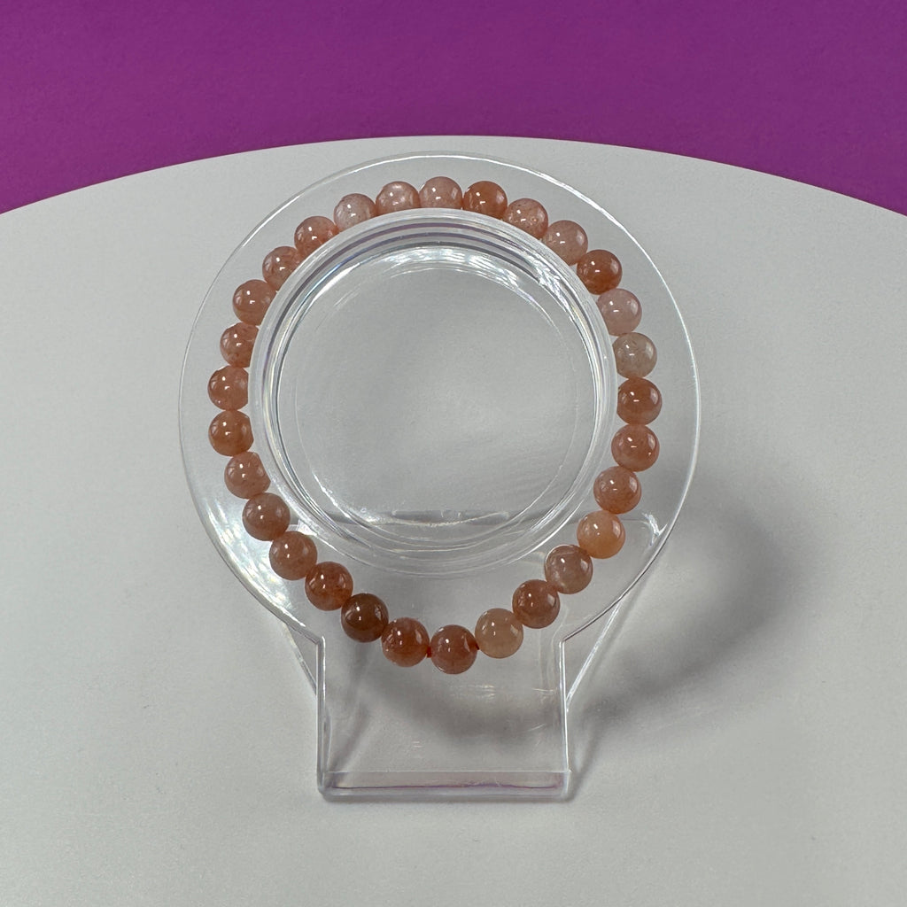 Sunstone Bracelet- 6 Millimeter Beads