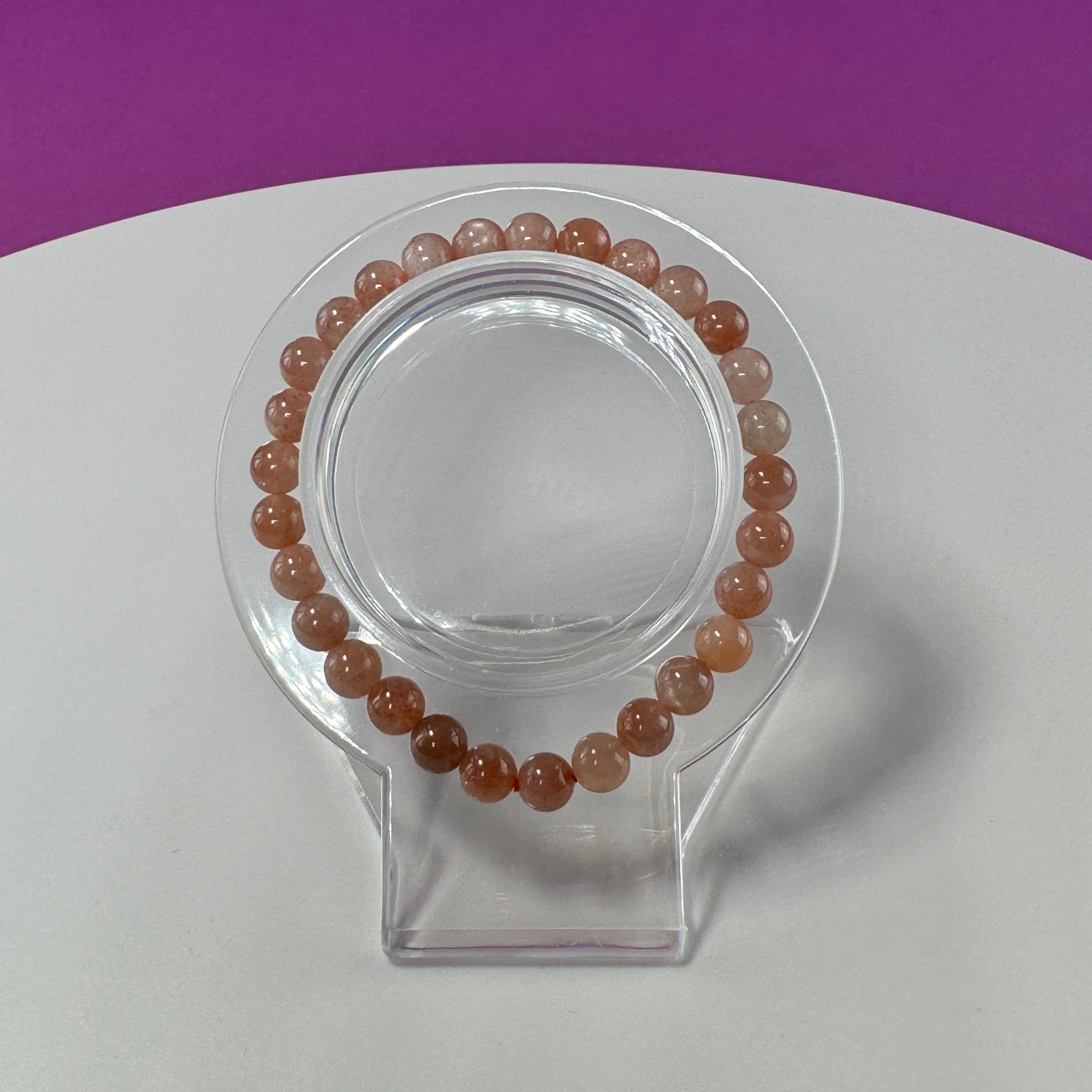Sunstone Bracelet- 6 Millimeter Beads
