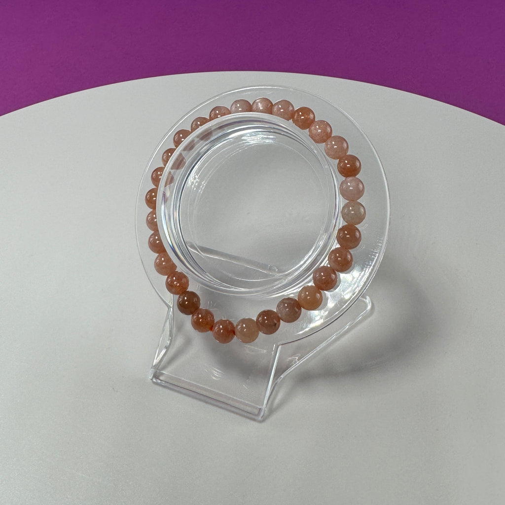 Sunstone Bracelet- 6 Millimeter Beads