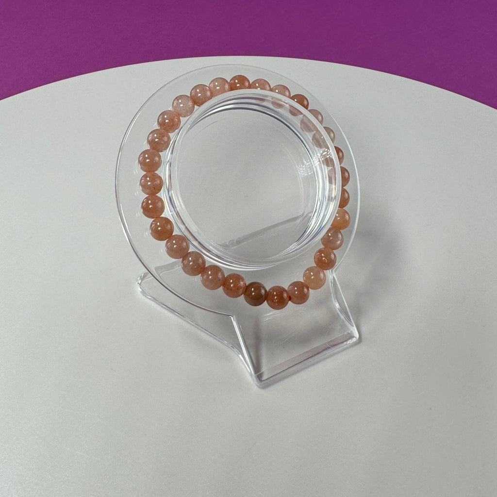 Sunstone Bracelet- 6 Millimeter Beads