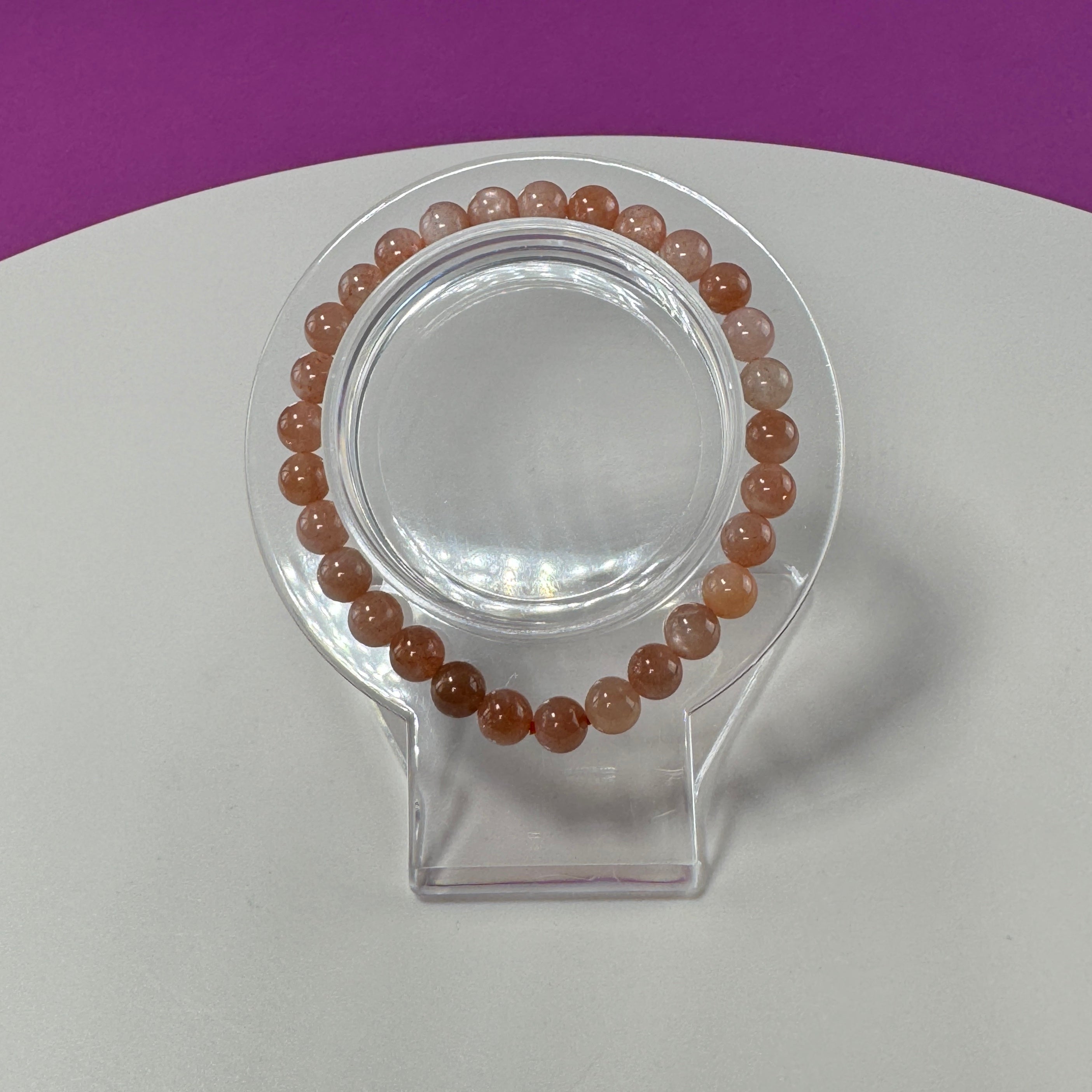 Sunstone Bracelet- 6 Millimeter Beads