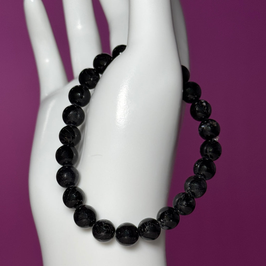 Black Tourmaline 8mm Bracelet | Grounding Crystal Jewelry