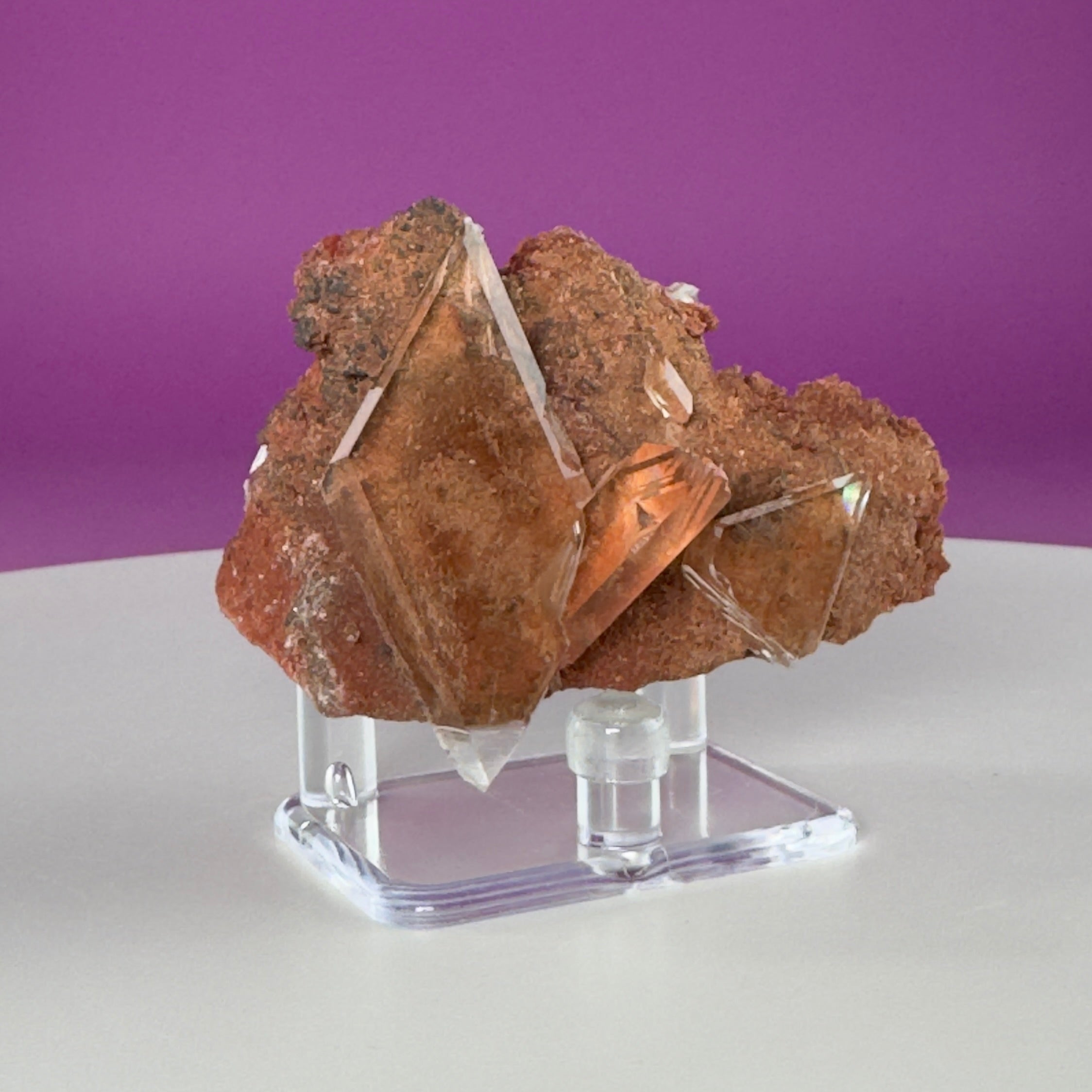 Selenite on Matrix Crystal from Bermejillo, Durango, Mexico