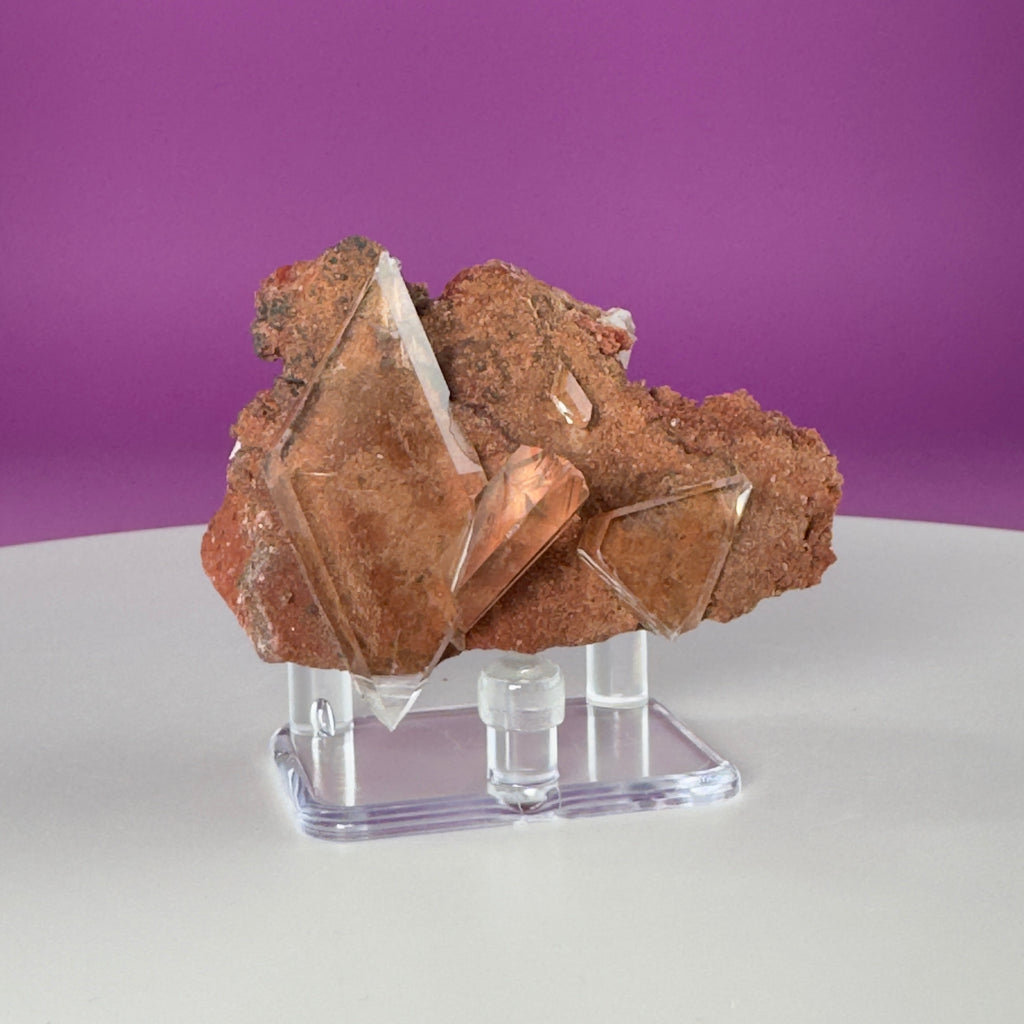 Selenite on Matrix Crystal from Bermejillo, Durango, Mexico
