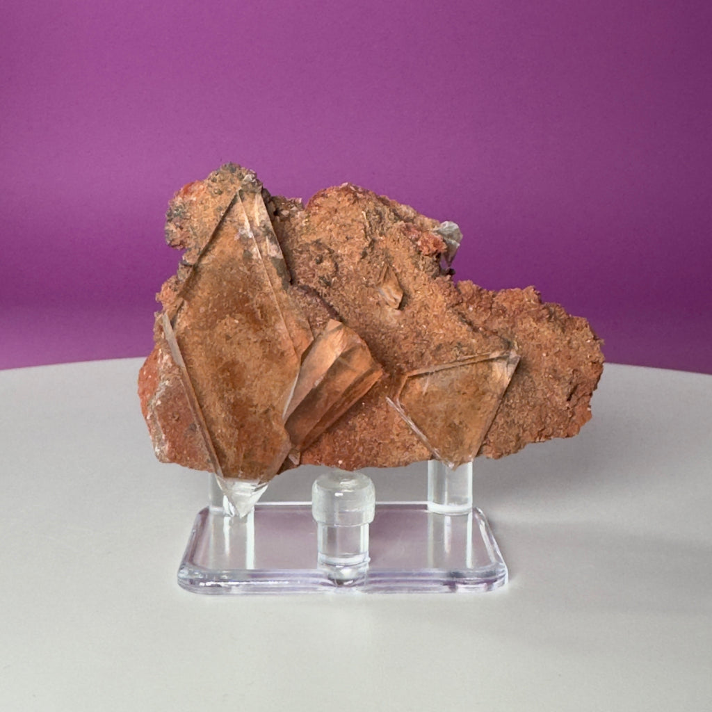 Selenite on Matrix Crystal from Bermejillo, Durango, Mexico