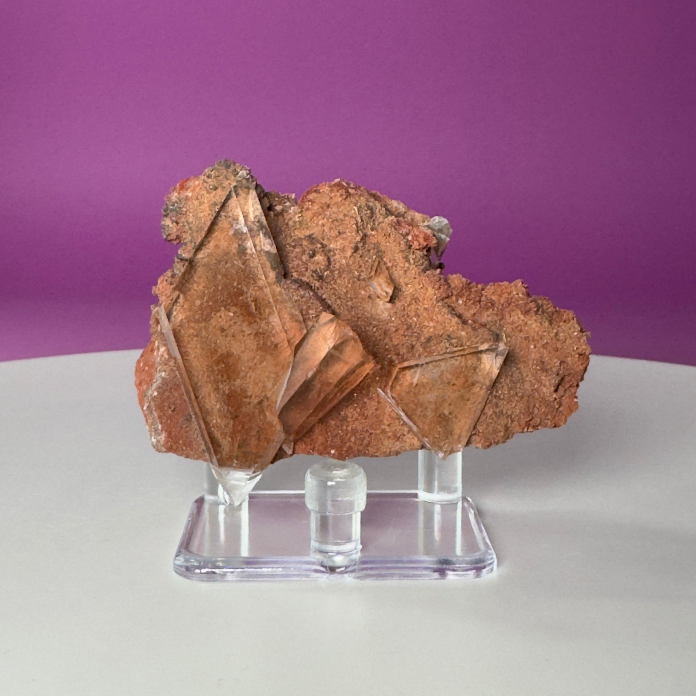 Selenite on Matrix Crystal from Bermejillo, Durango, Mexico