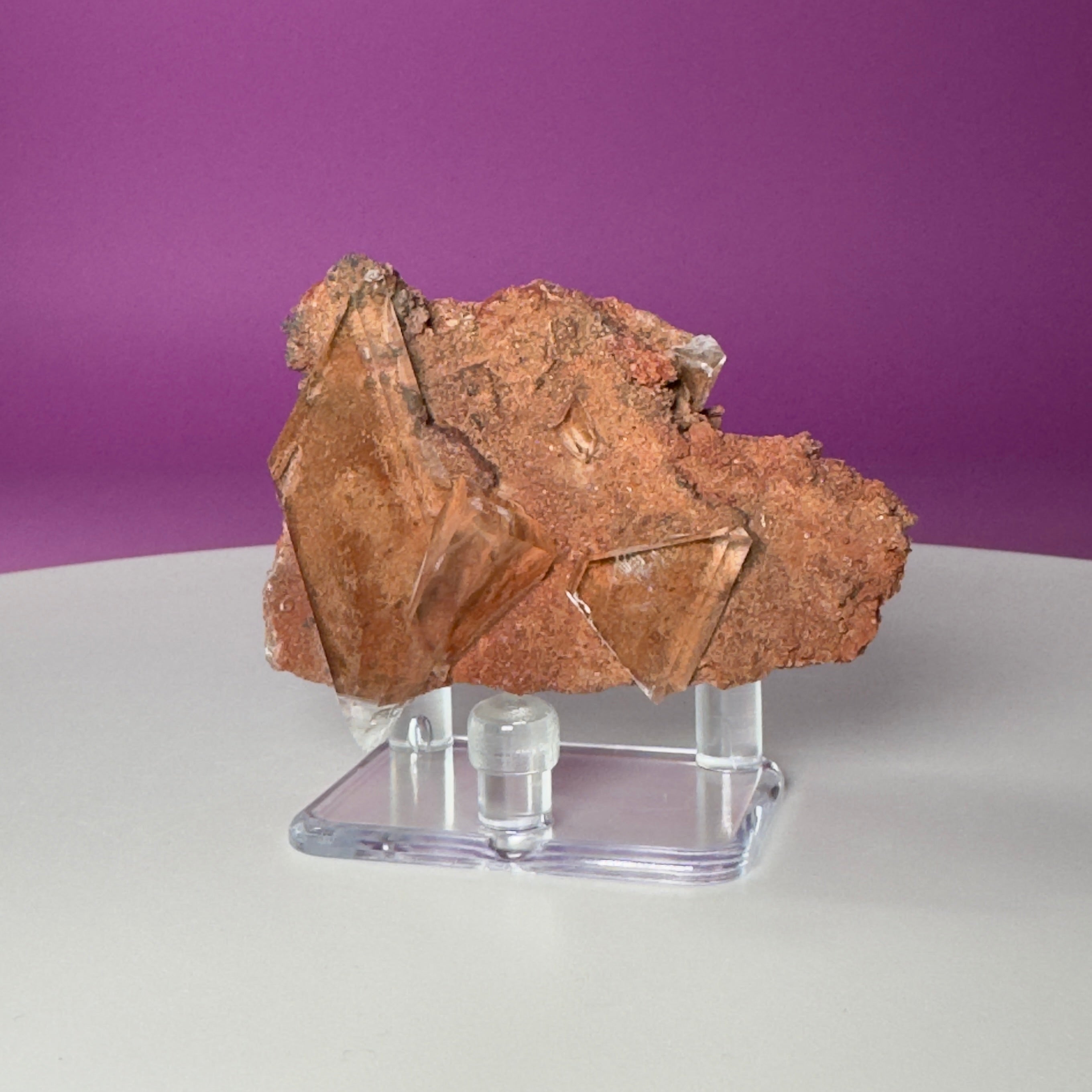 Selenite on Matrix Crystal from Bermejillo, Durango, Mexico