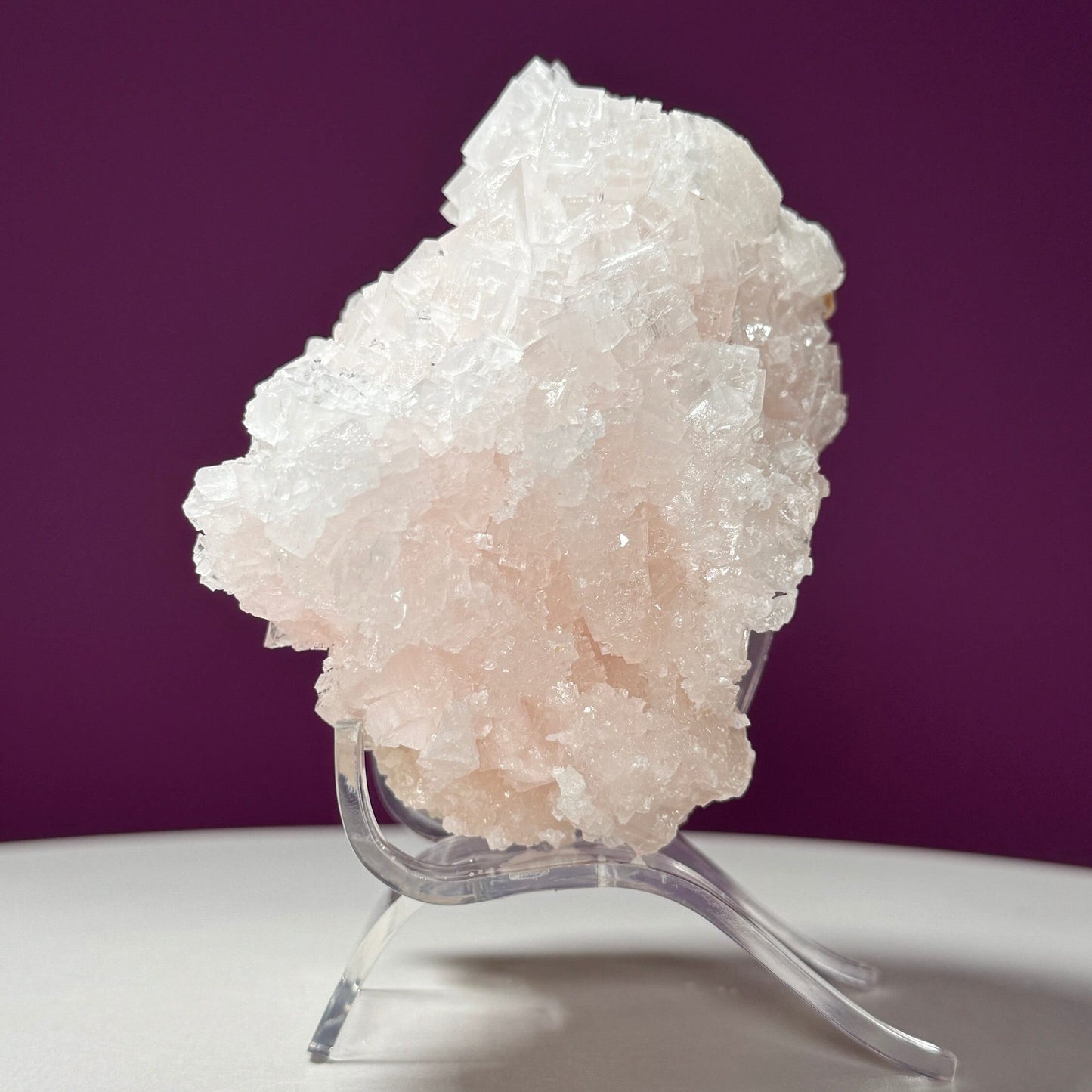 Pink Halite (California) (Includes Acrylic Stand)