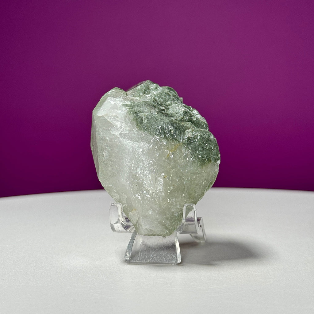 Chlorite Quartz Crystal Specimen (Pakistan) (Includes Acrylic Stand)