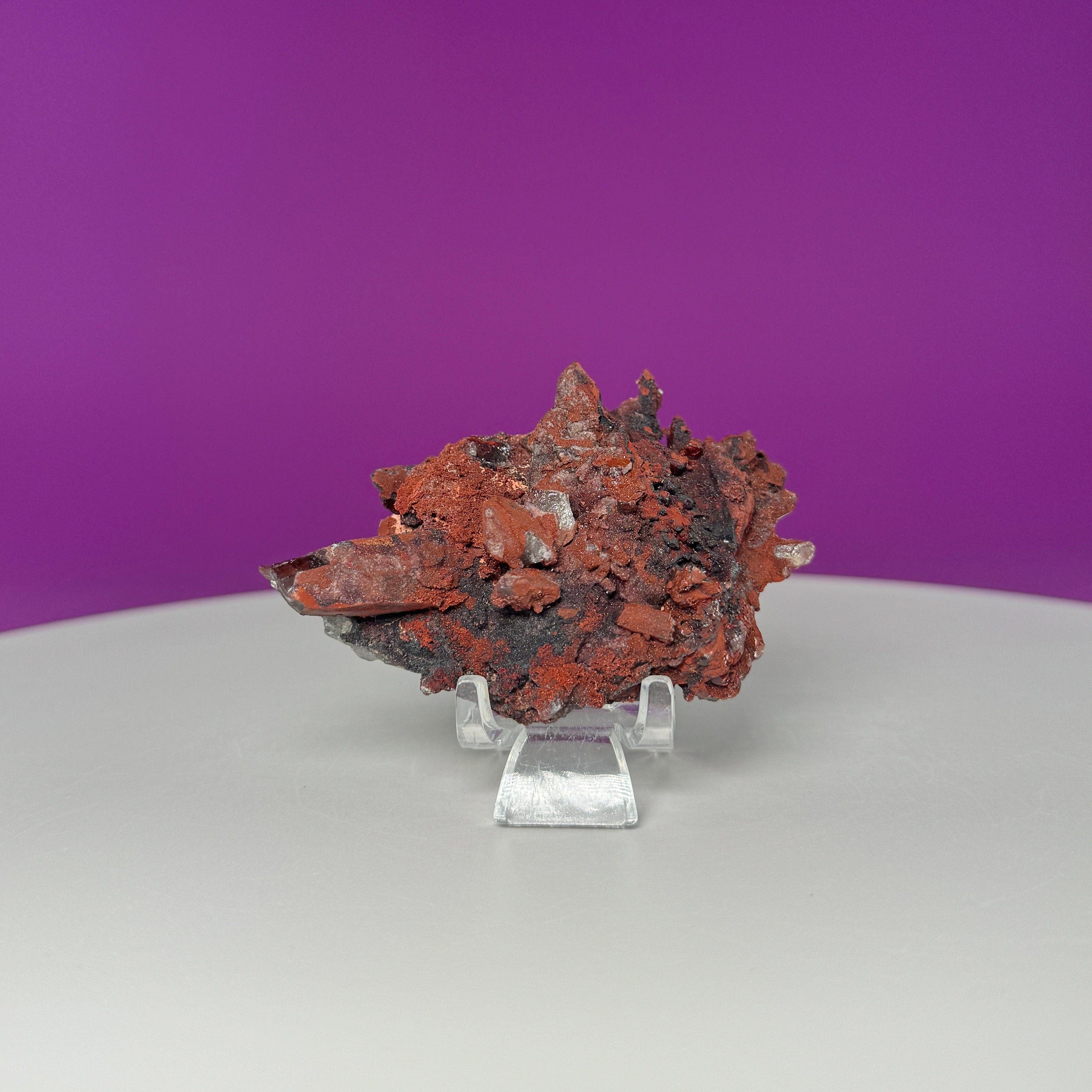 Fire Quartz Specimen (Includes Acrylic Stand)