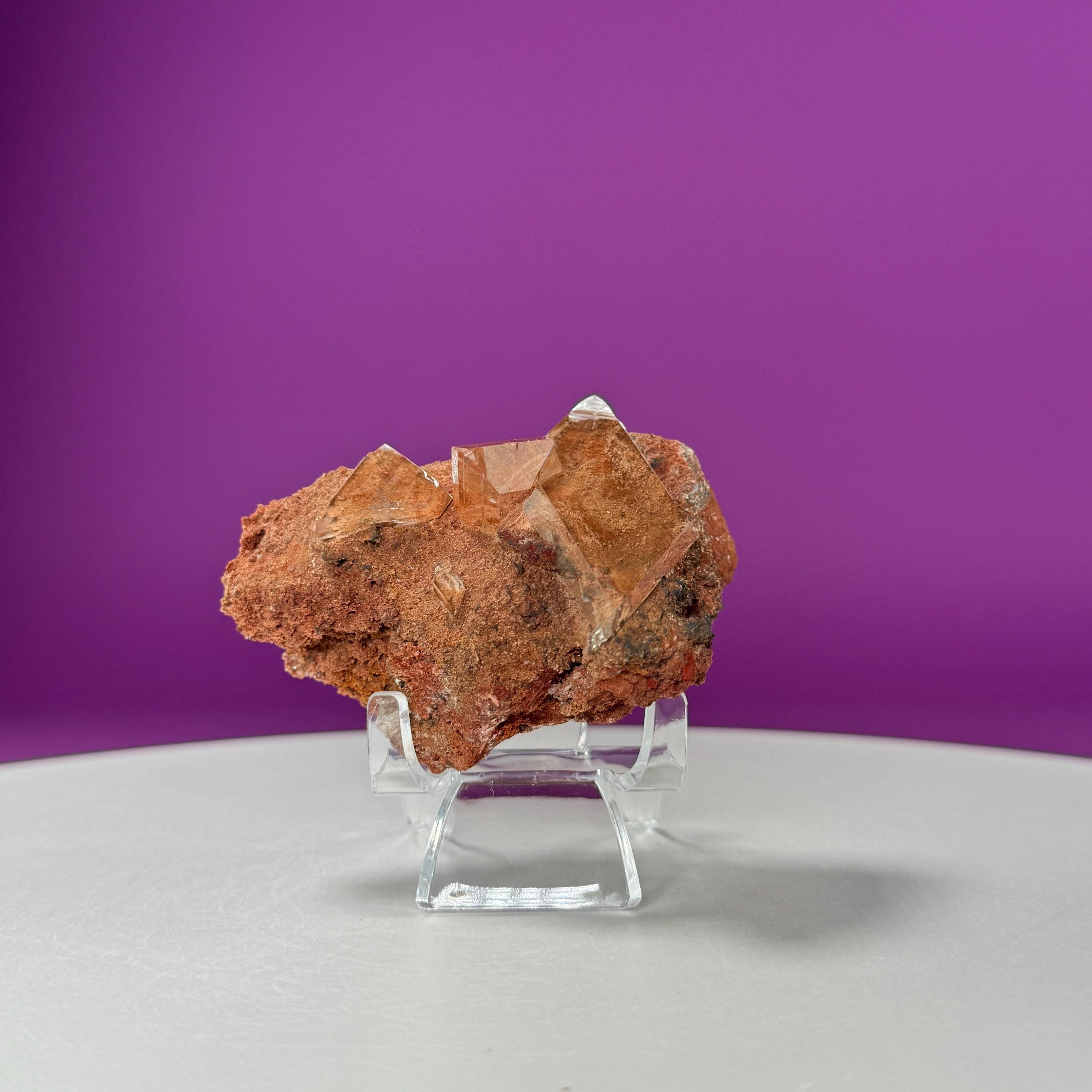 Selenite on Matrix (Bermejillo, Durango, Mexico) (Includes Acrylic Stand)