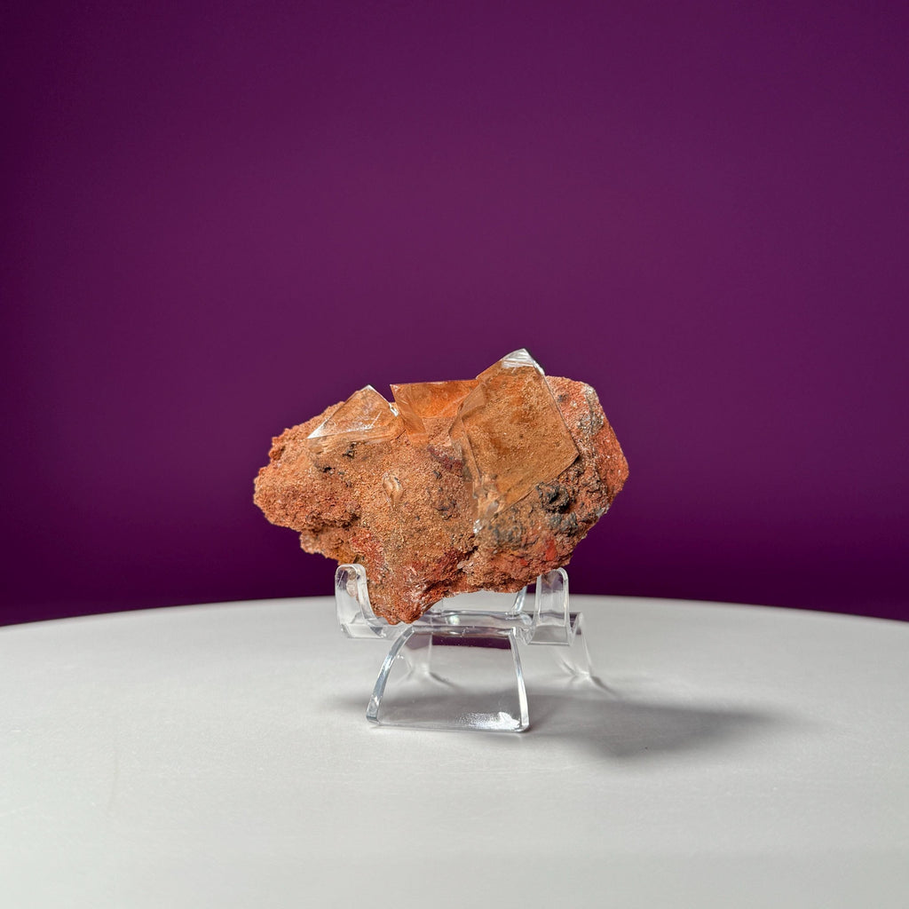 Selenite on Matrix (Bermejillo, Durango, Mexico) (Includes Acrylic Stand)