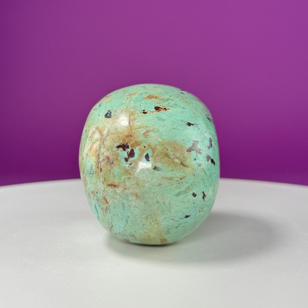 Chrysocolla Skull – 508g Hand Carved Crystal Skull