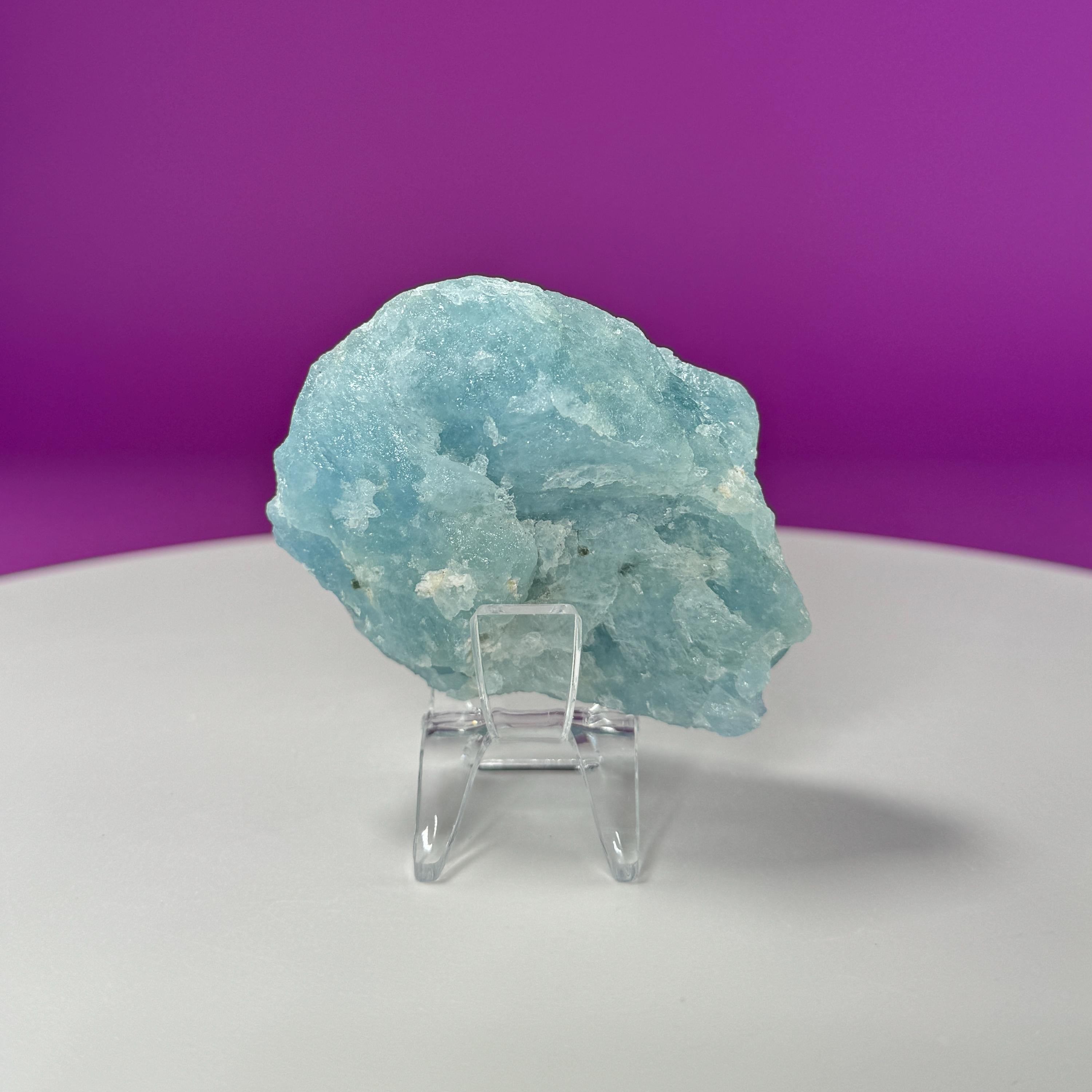 Aquamarine Specimen (Brazil) (Includes Acrylic Stand)