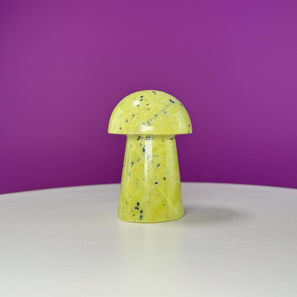Serpentine Mushroom Carving