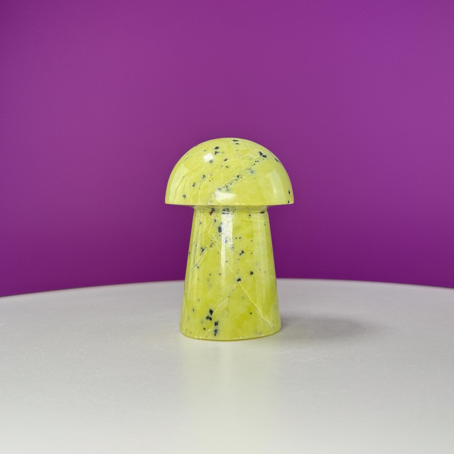 Serpentine Mushroom Carving