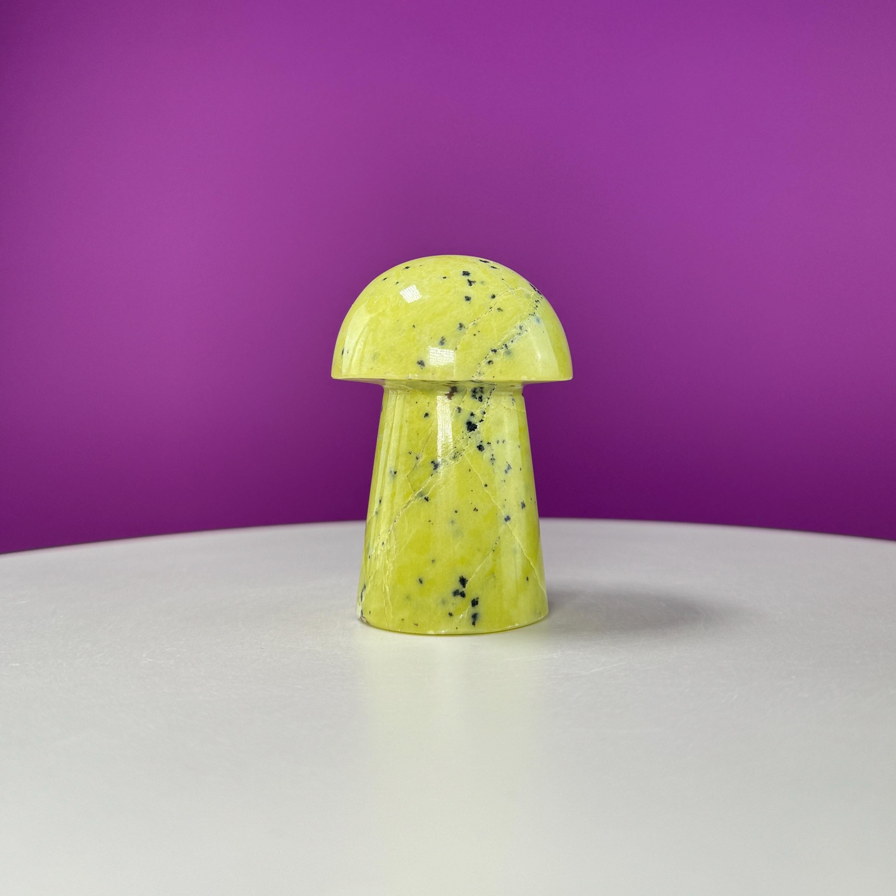 Serpentine Mushroom Carving