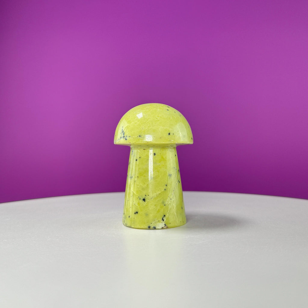 Serpentine Mushroom Carving