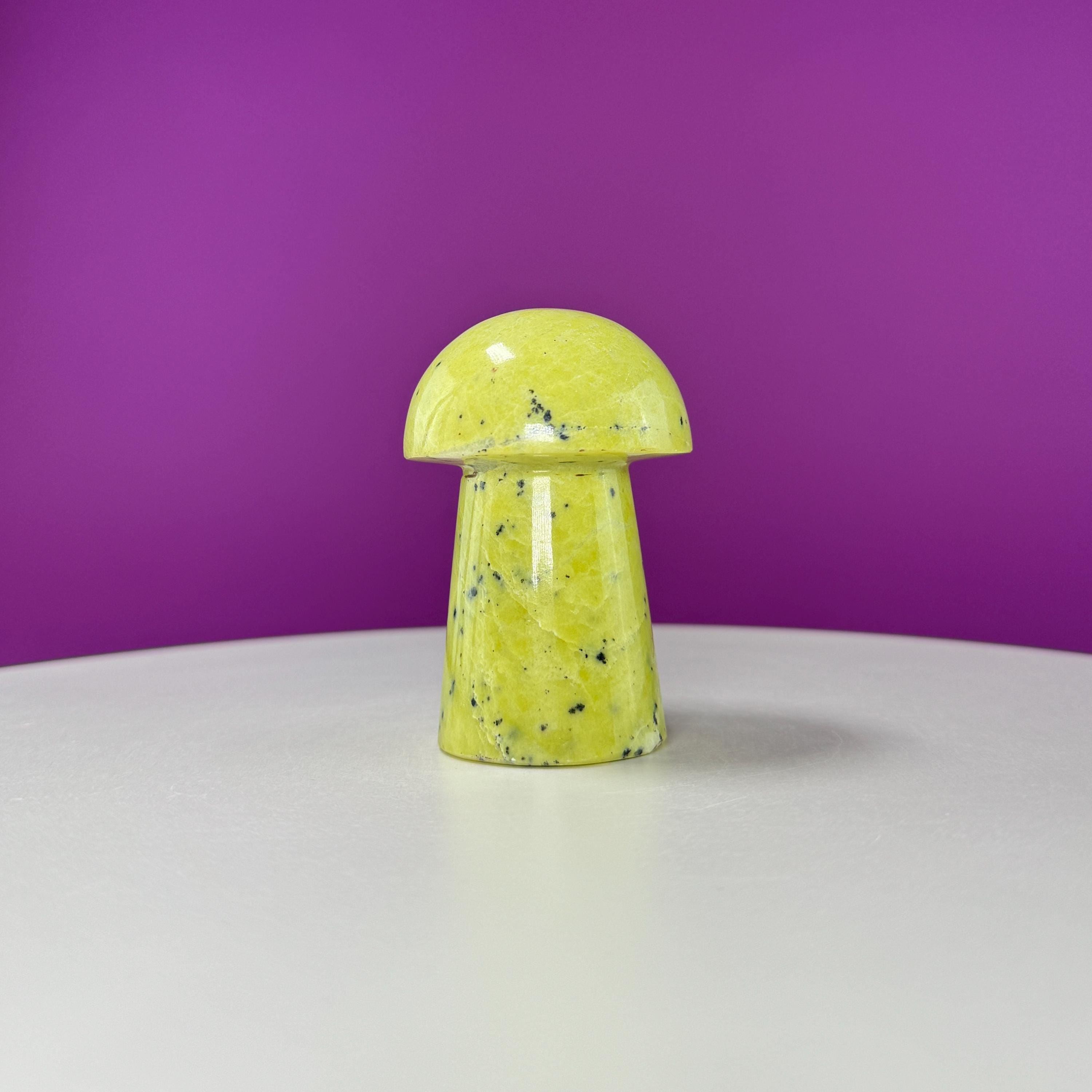 Serpentine Mushroom Carving