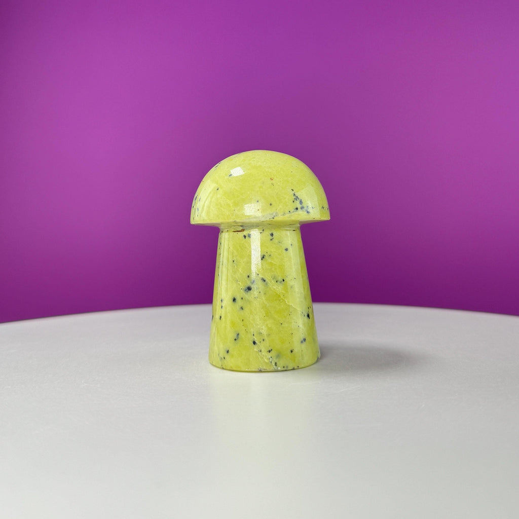 Serpentine Mushroom Carving