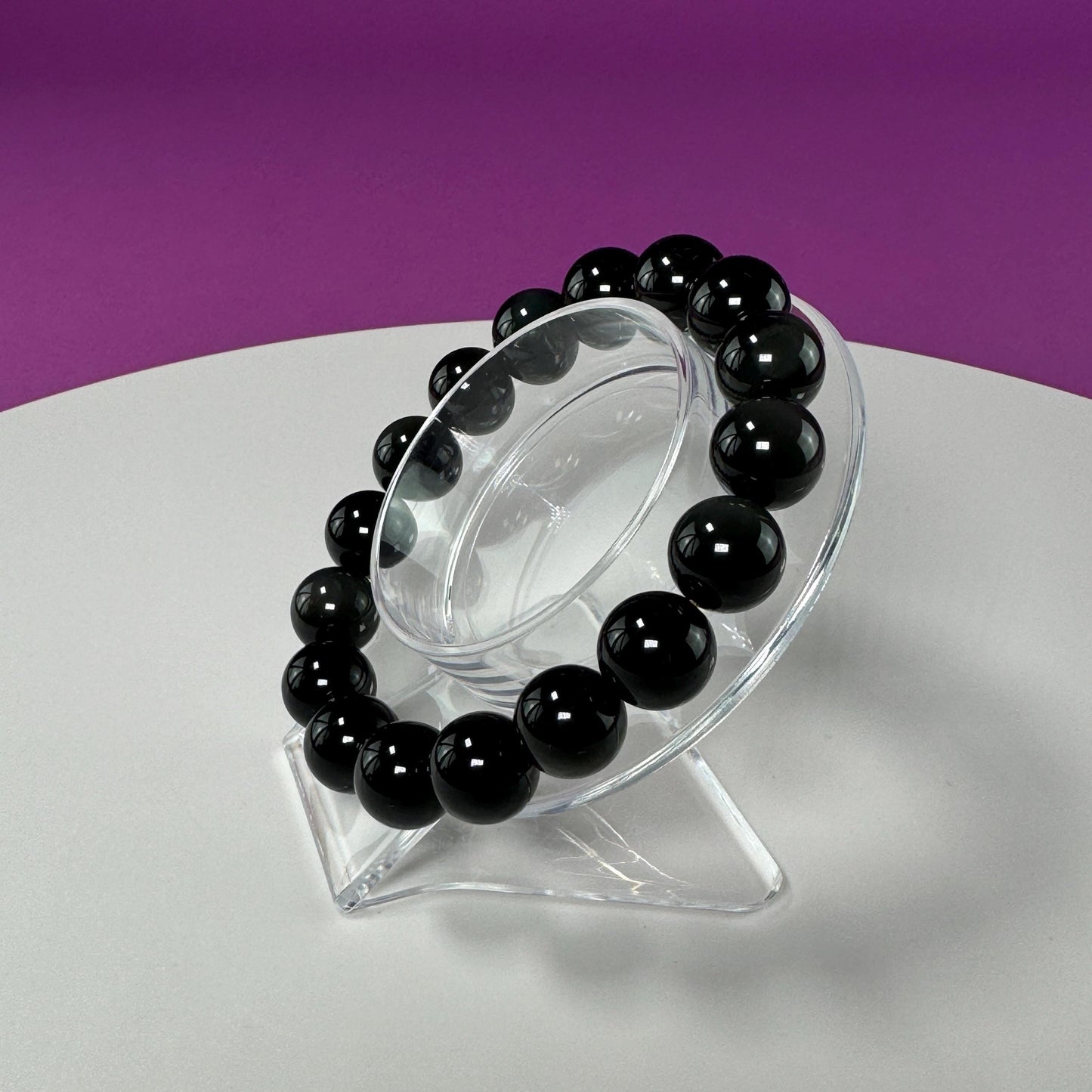 Rainbow Obsidian Bracelet-10 Millimeter Beads