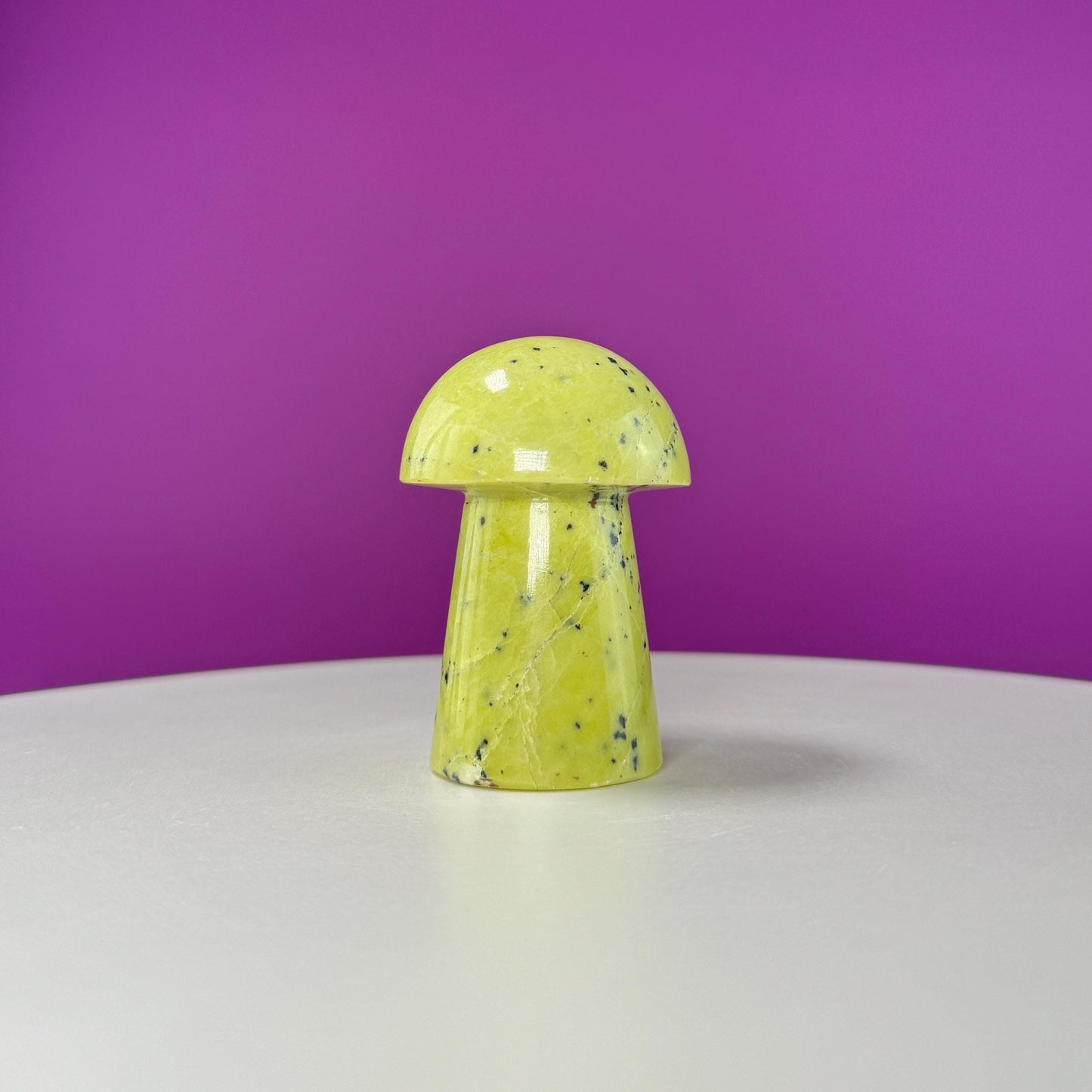 Serpentine Mushroom Carving