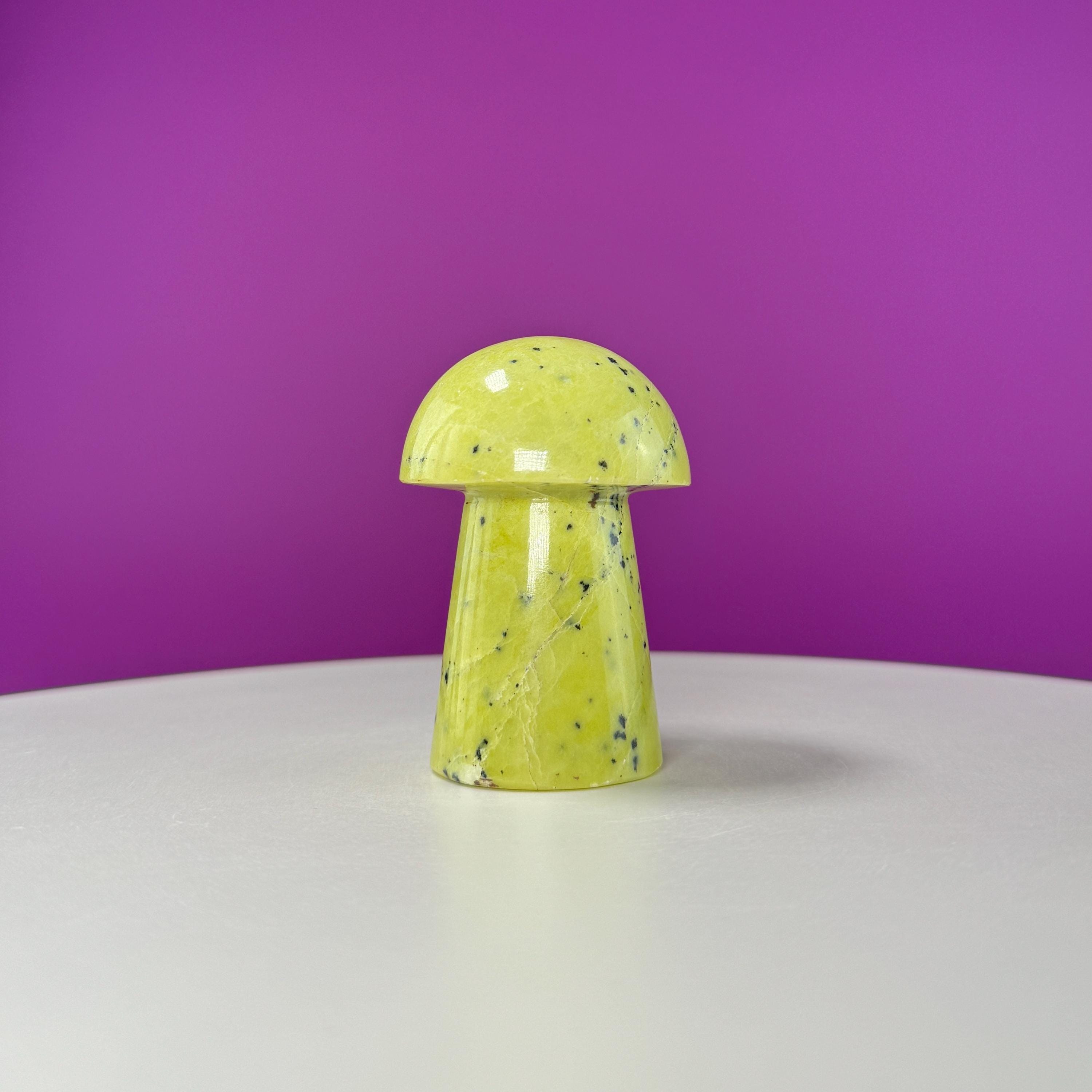 Serpentine Mushroom Carving