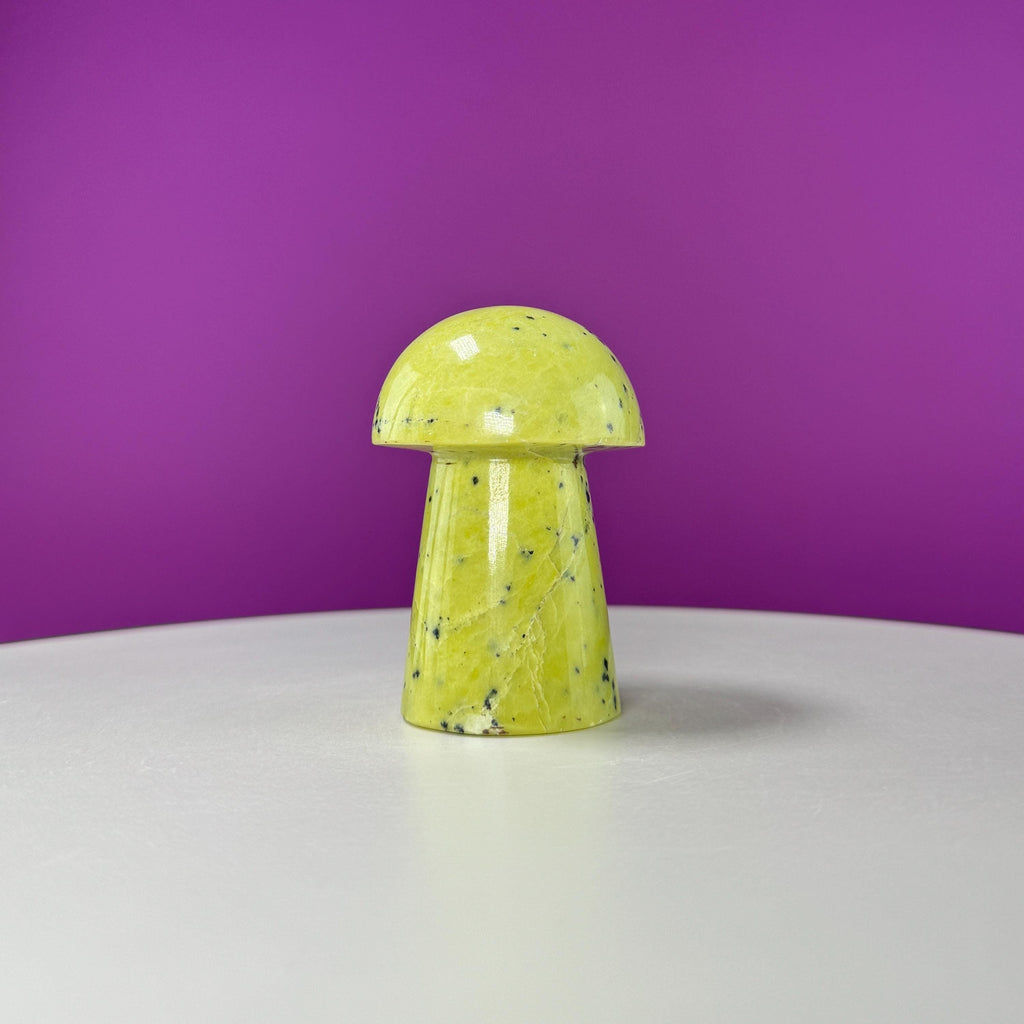 Serpentine Mushroom Carving