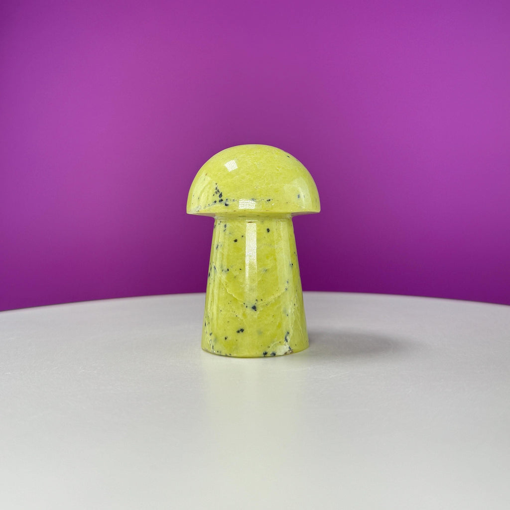 Serpentine Mushroom Carving