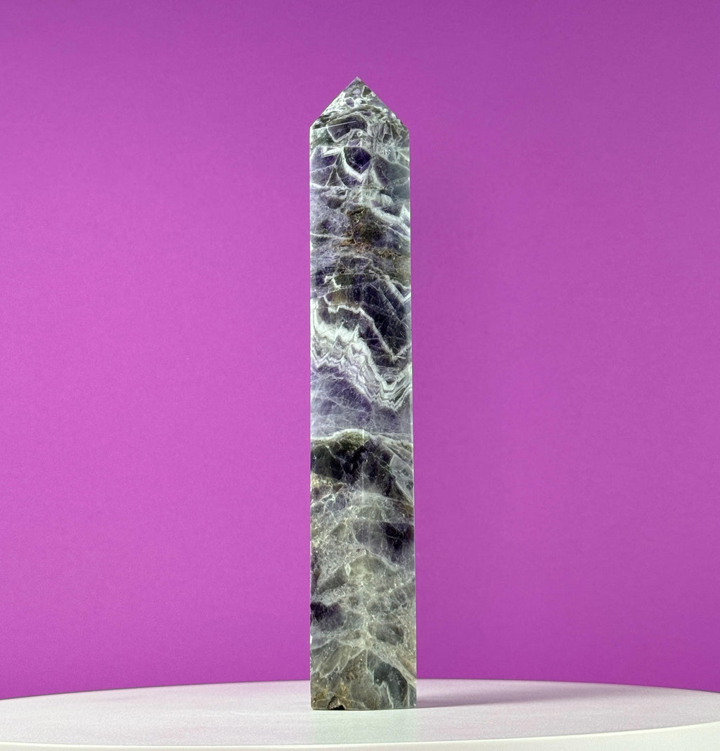 Dream Amethyst Tower, 10 Inches Tall